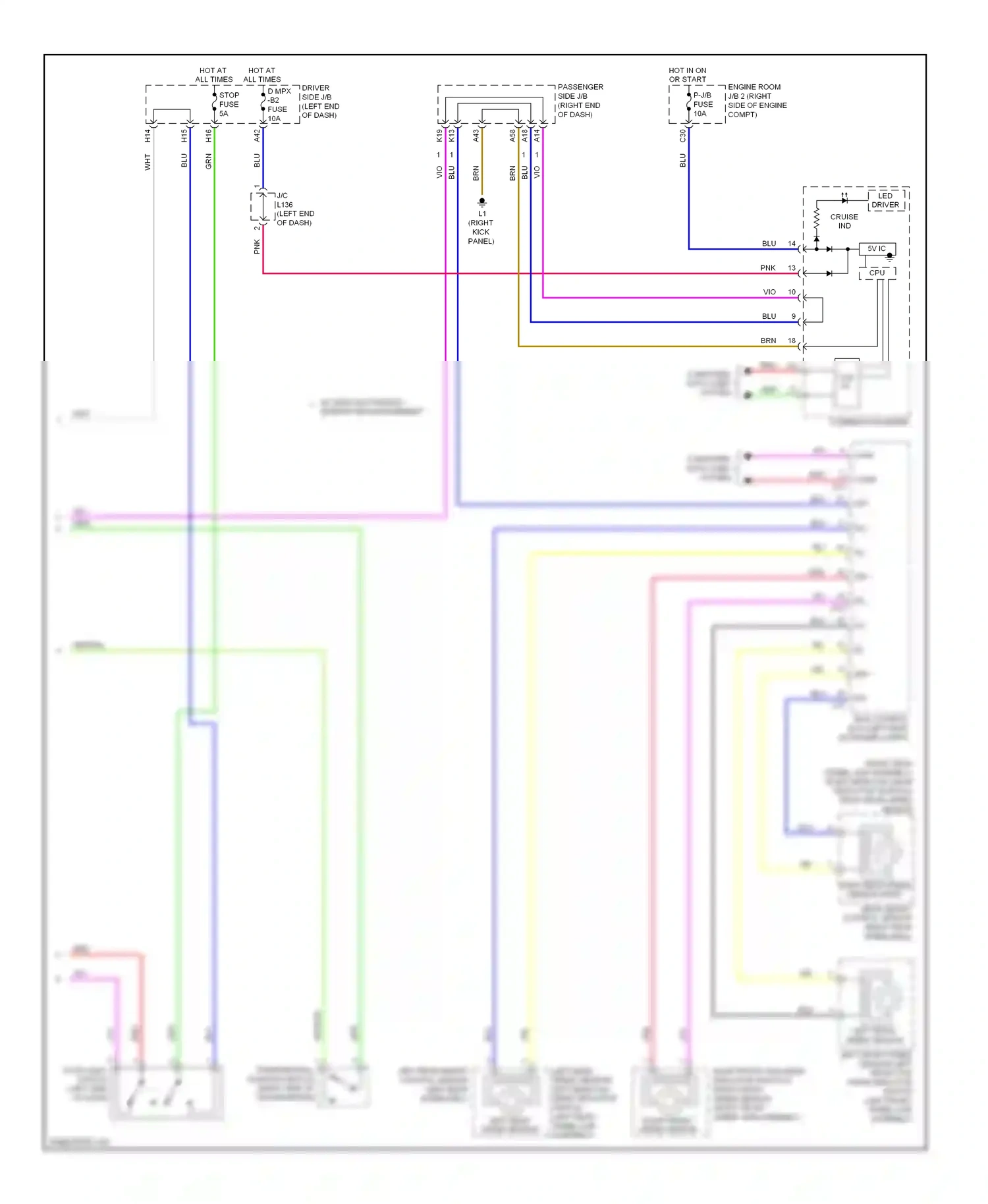 Lexus LS IV (2006-2012) fuse wiring diagram  (24 of 129)