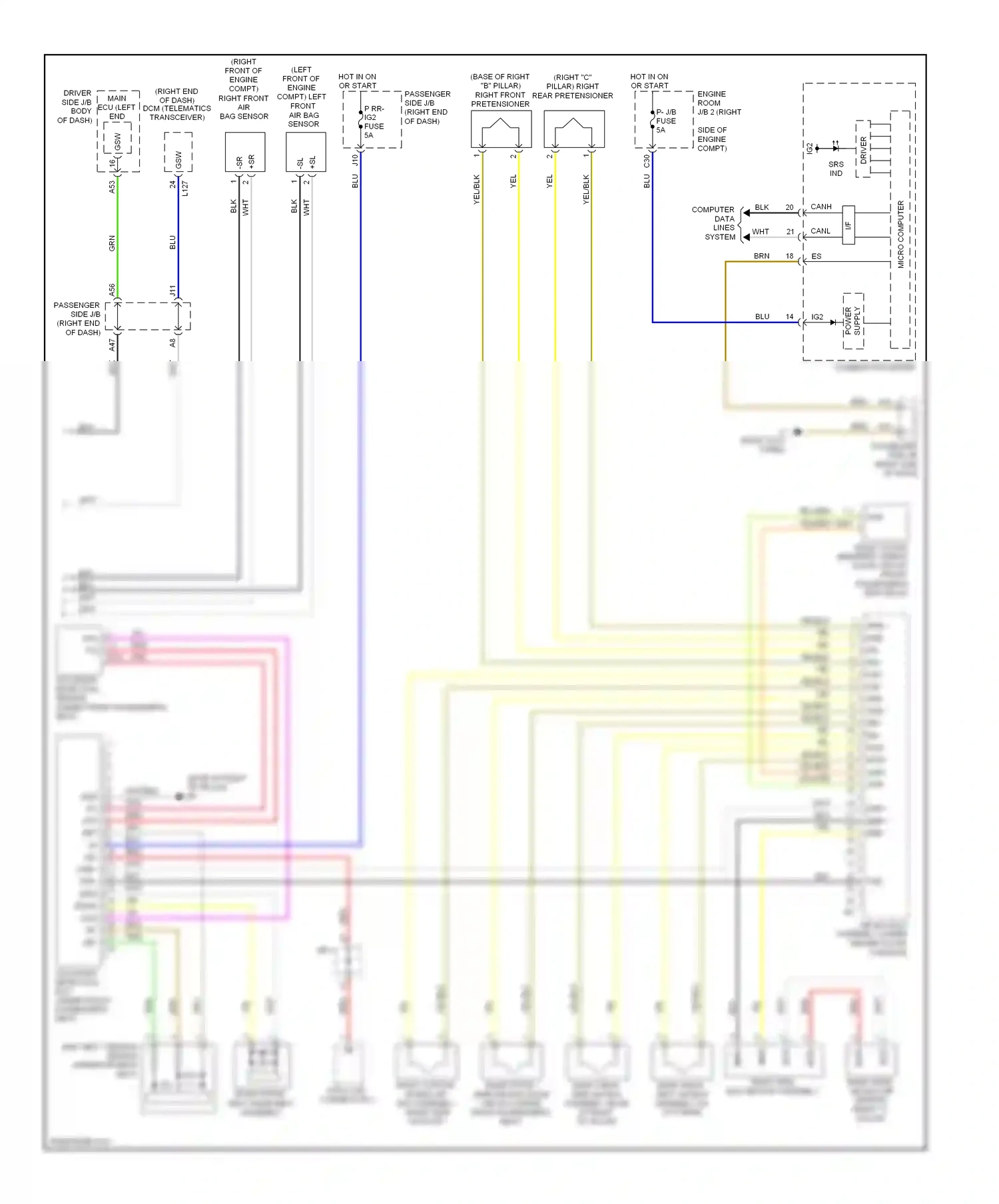 Lexus LS IV (2006-2012) fuse wiring diagram  (90 of 129)