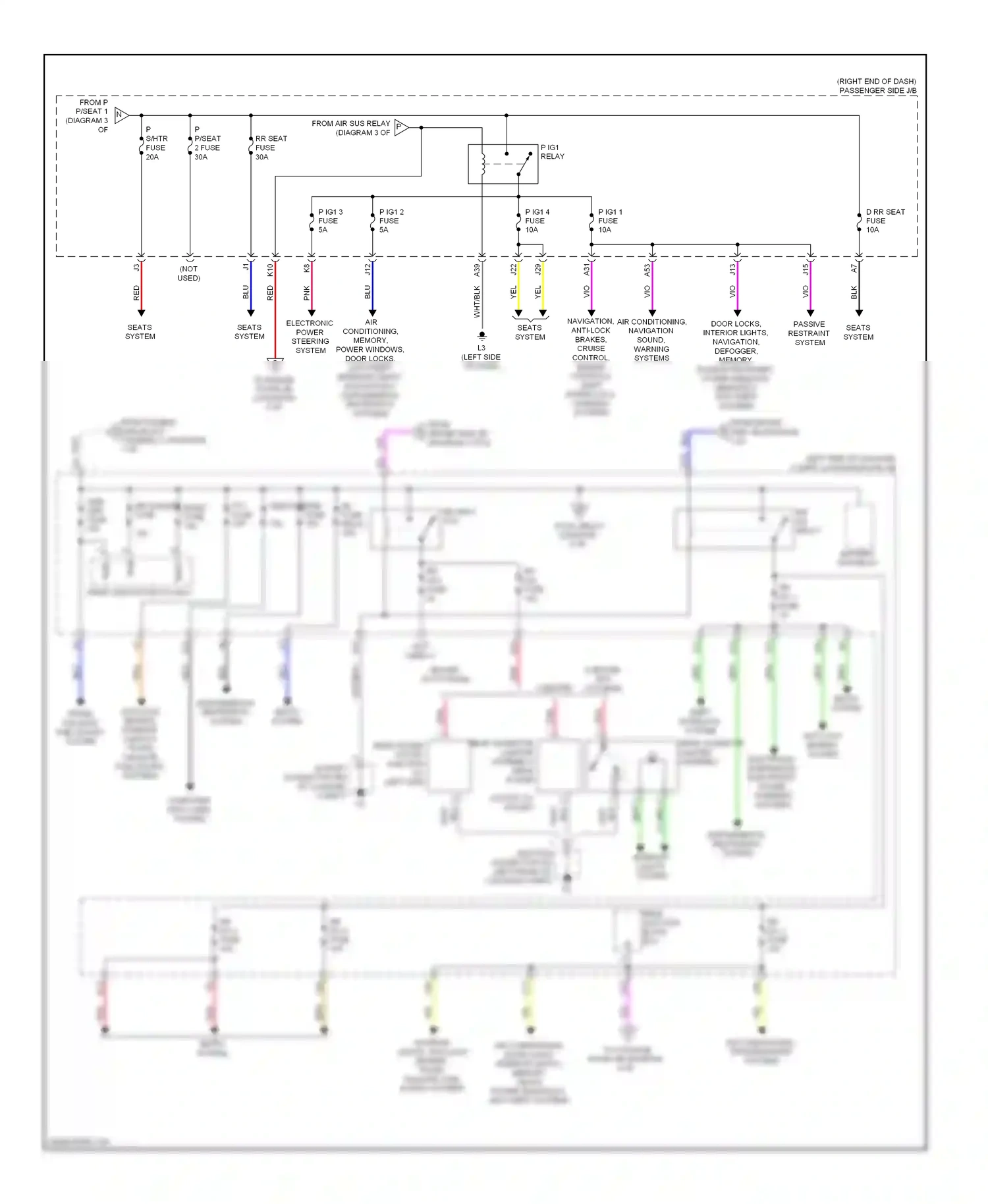Lexus LS IV (2006-2012) fuse wiring diagram  (64 of 129)