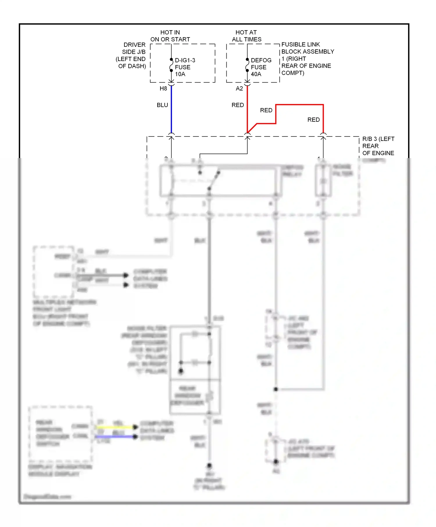Lexus LS IV (2006-2012) fuse wiring diagram  (29 of 129)