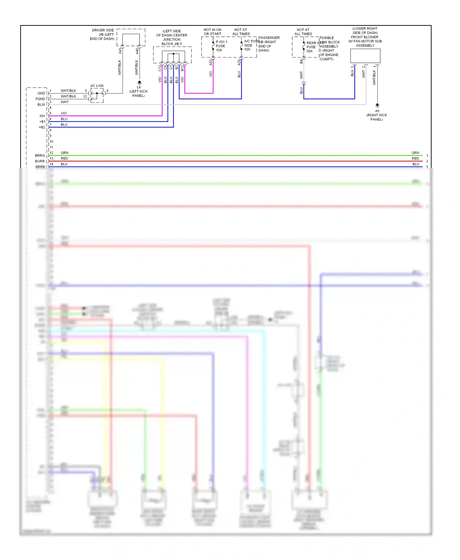 Lexus LS IV (2006-2012) fuse wiring diagram  (6 of 129)