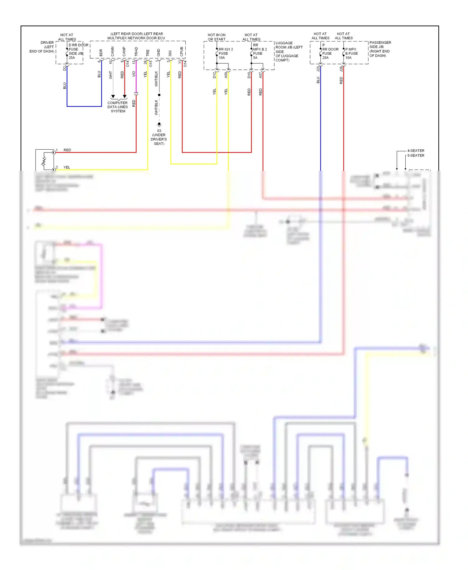 Lexus LS IV (2006-2012) fuse wiring diagram  (8 of 129)