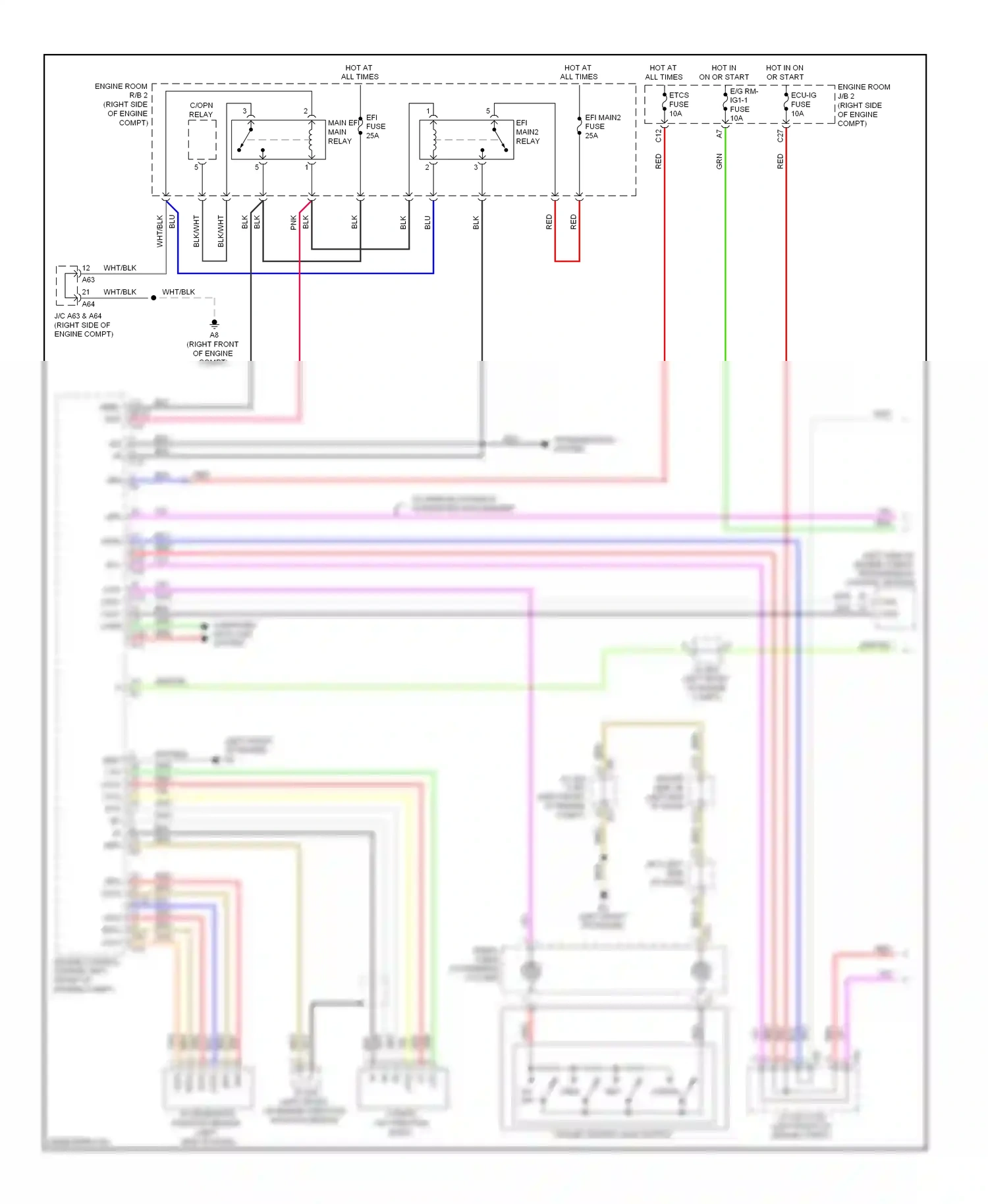 Lexus LS IV (2006-2012) fuse wiring diagram  (23 of 129)
