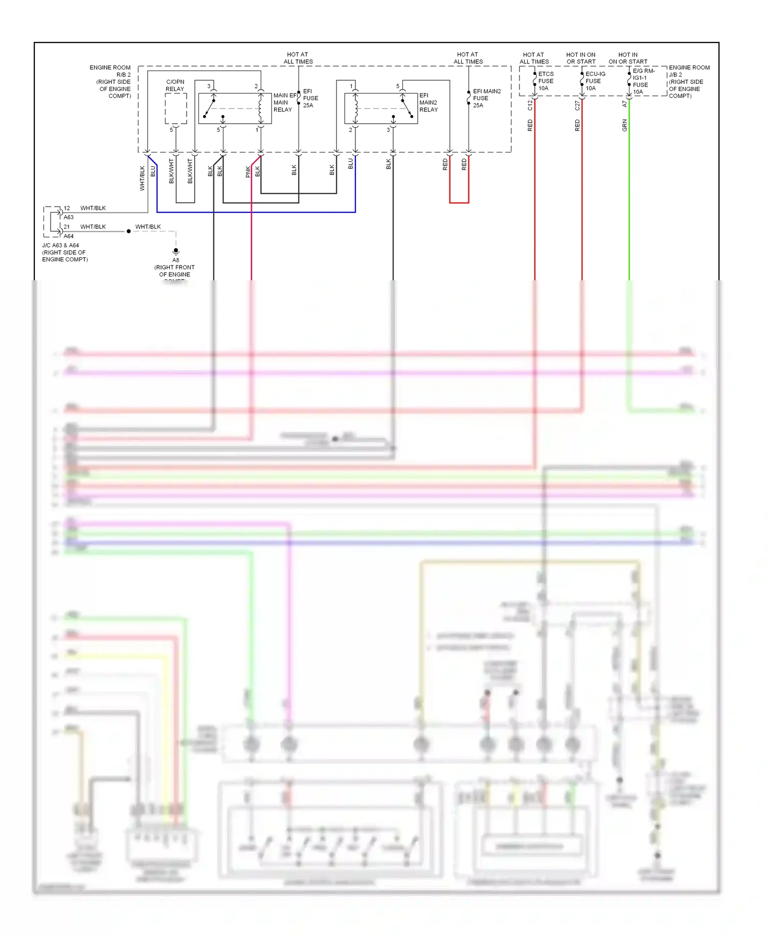 Lexus LS IV (2006-2012) fuse wiring diagram  (22 of 129)