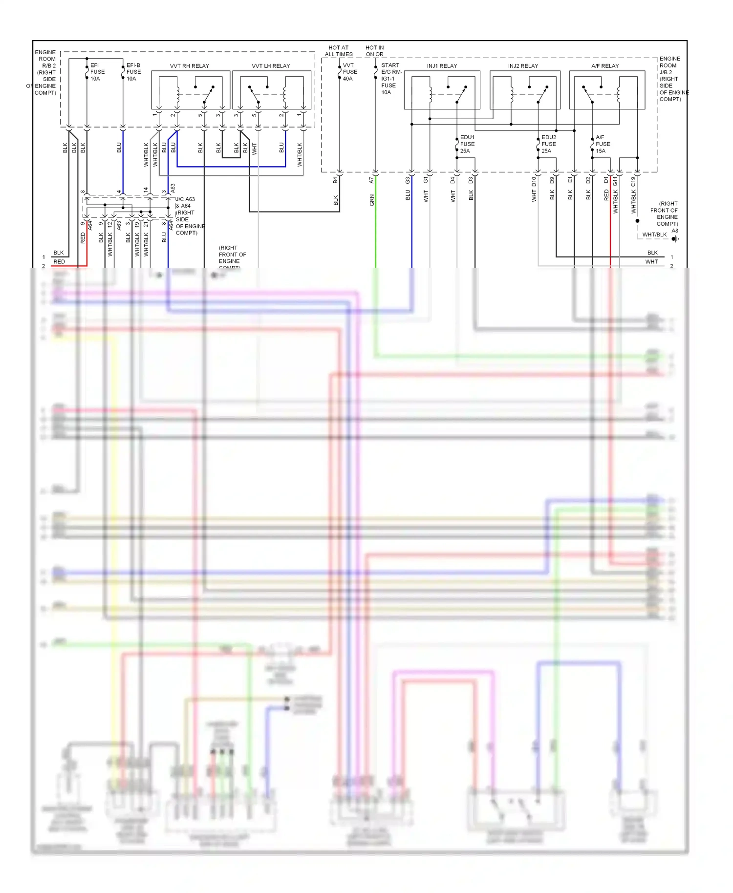Lexus LS IV (2006-2012) fuse wiring diagram  (117 of 129)