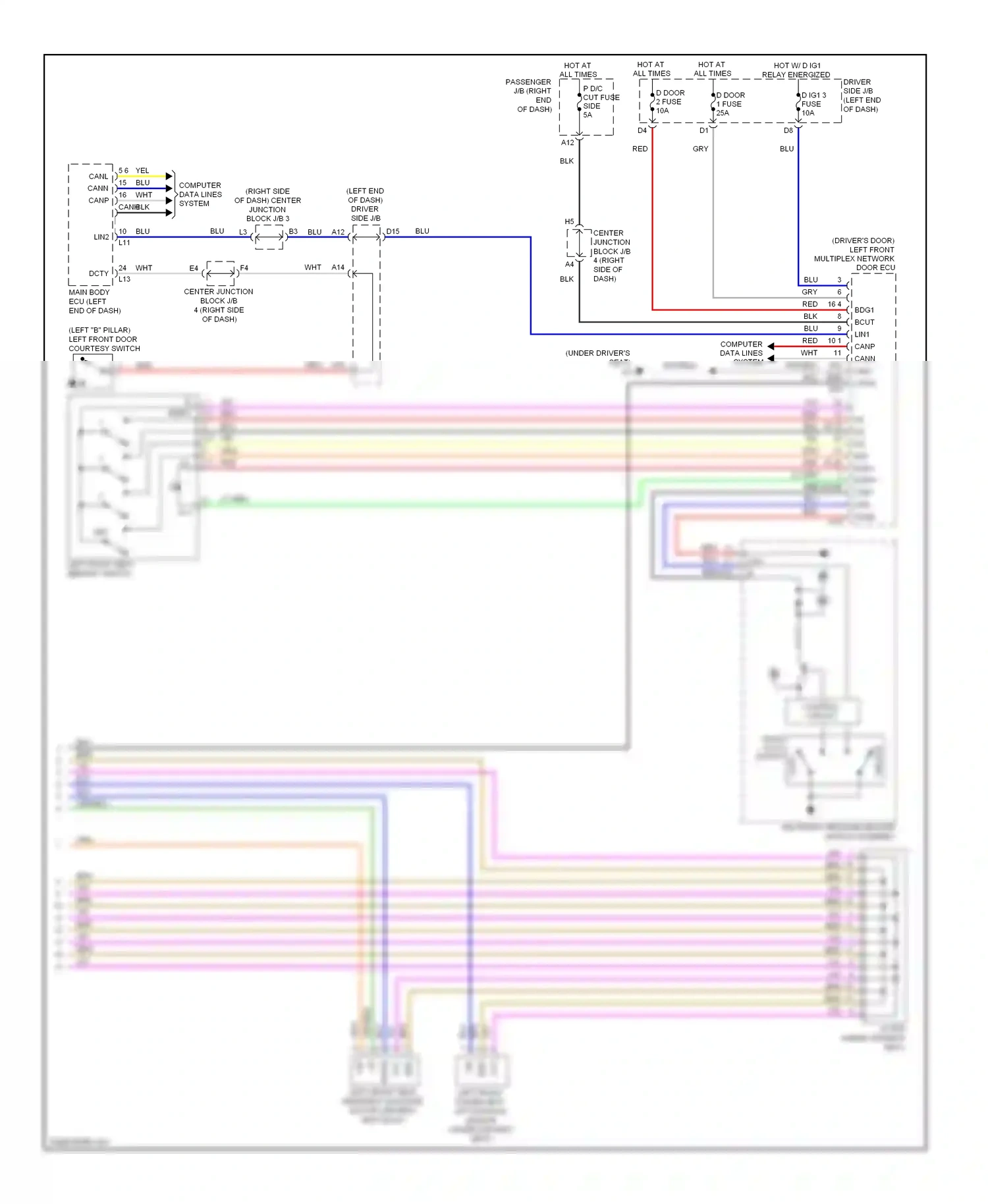 Lexus LS IV (2006-2012) fuse wiring diagram  (42 of 129)