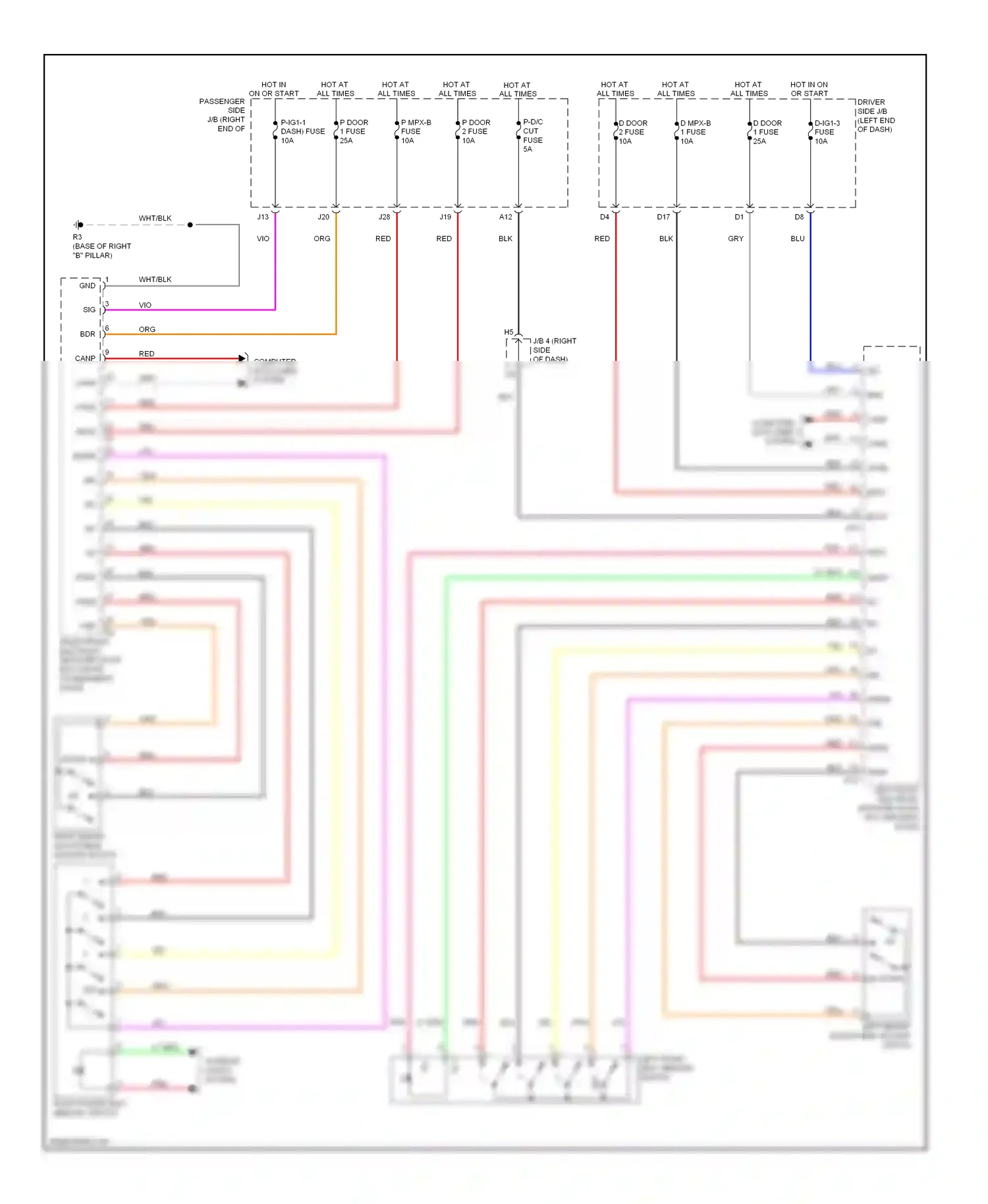 Lexus LS IV (2006-2012) fuse wiring diagram  (45 of 129)