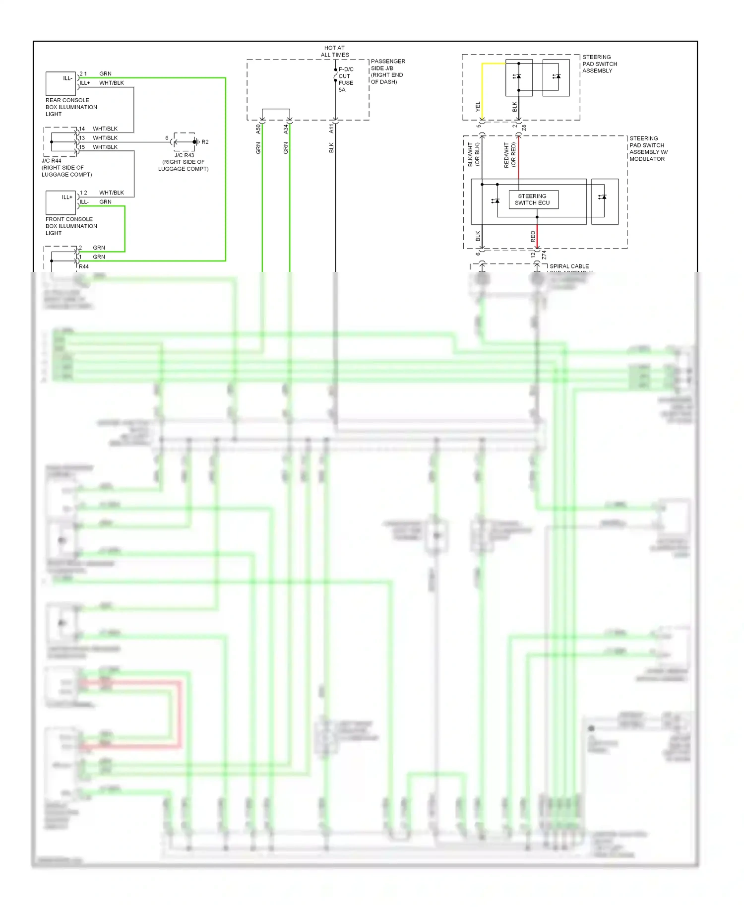 Lexus LS IV (2006-2012) hill wiring diagram  (2 of 4)