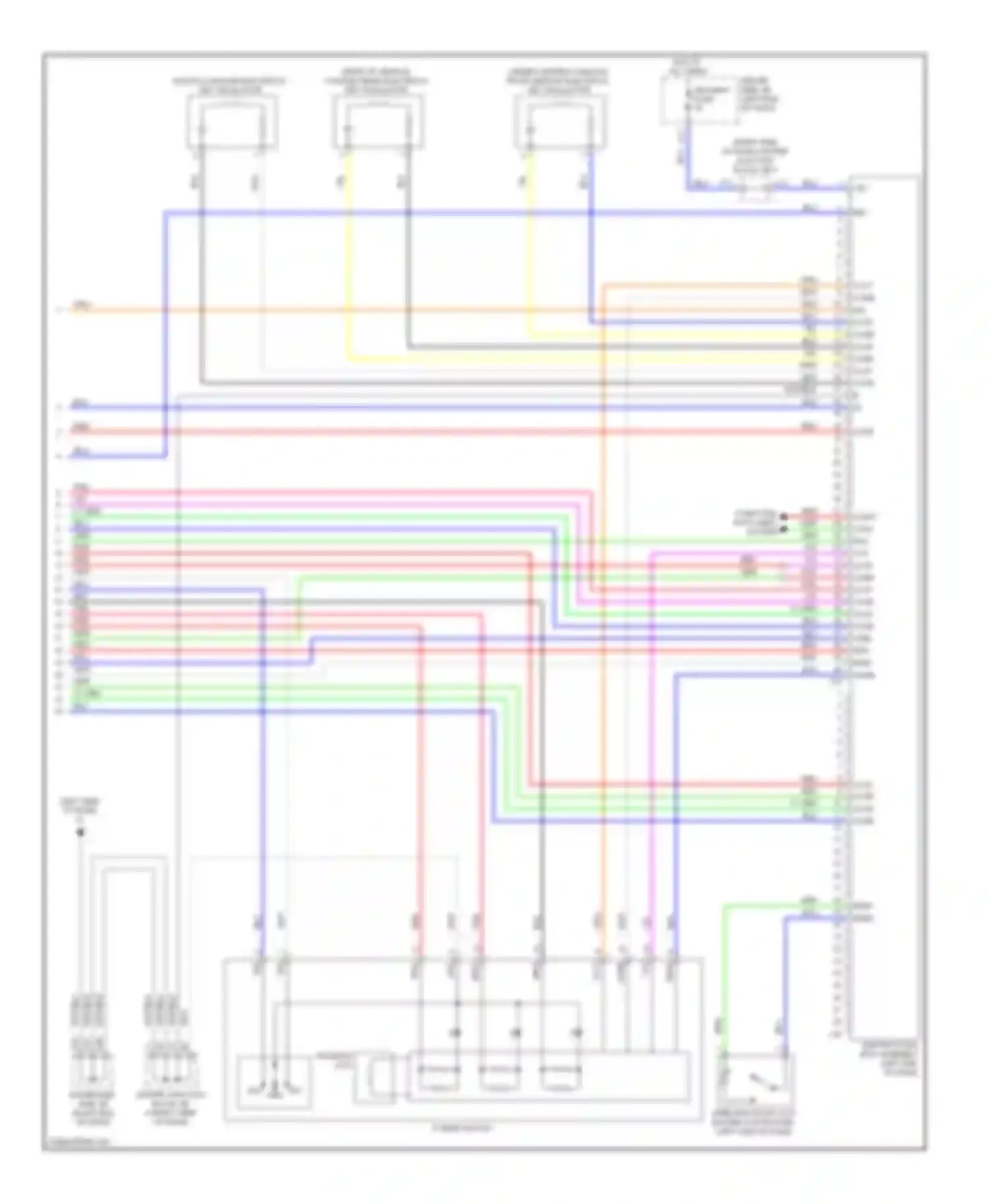 Wiring diagram indoor luggage electrical key oscillator for Lexus LS IV (2006-2012) (1 of 2)