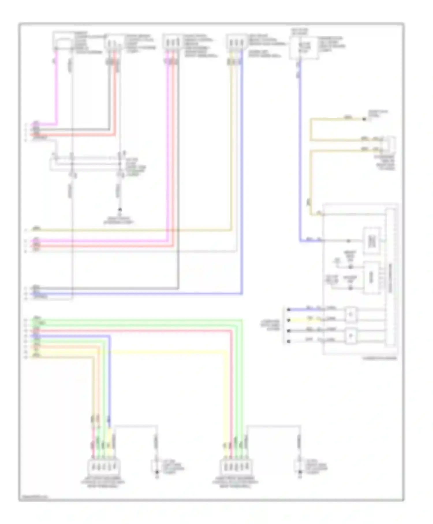 Wiring diagram left front height control sensor sub-assembly for Lexus LS IV (2006-2012) (1 of 1)