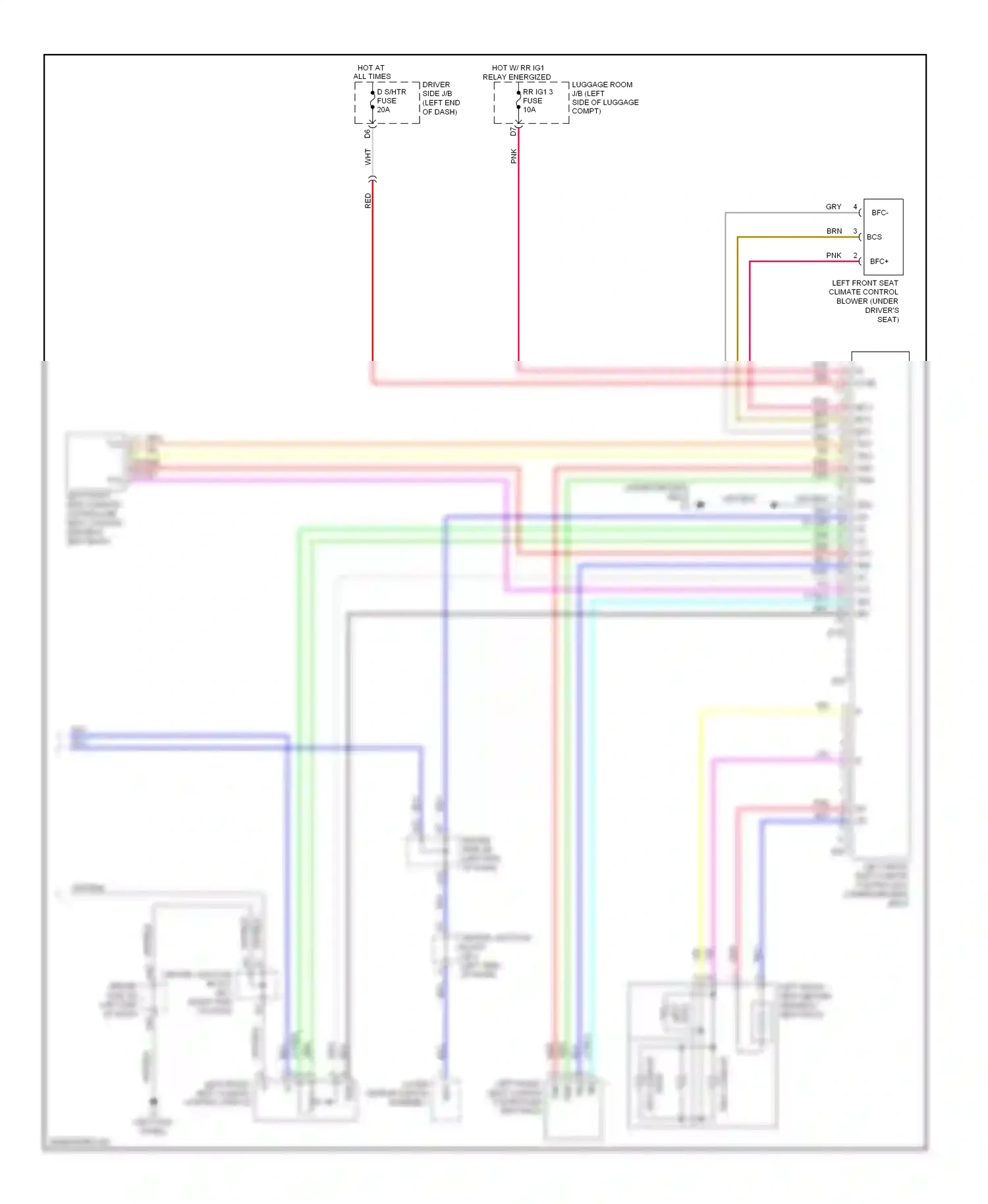 Lexus LS IV (2006-2012) (left kick panel) wiring diagram  (41 of 74)