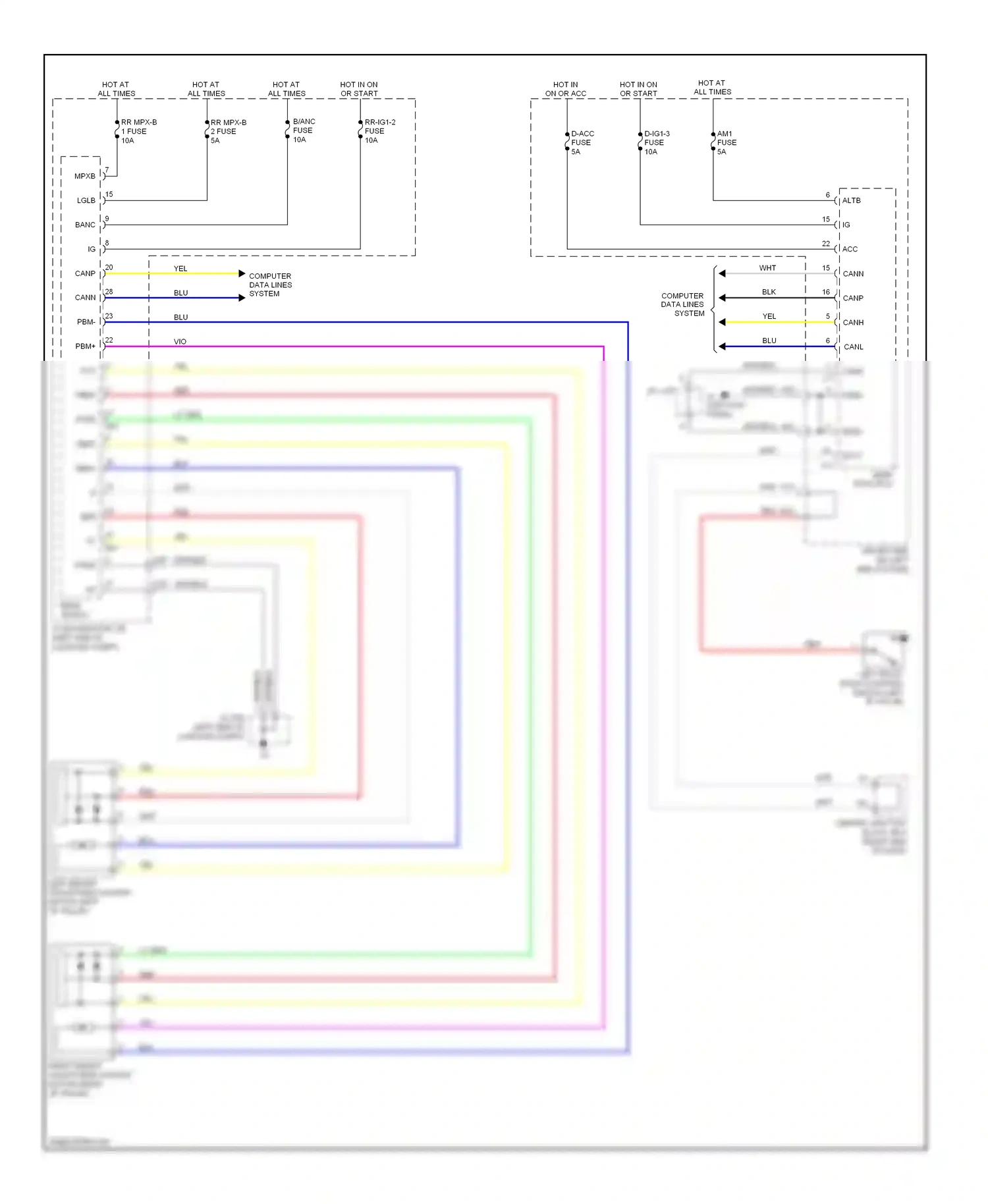Lexus LS IV (2006-2012) (left kick panel) wiring diagram  (29 of 74)
