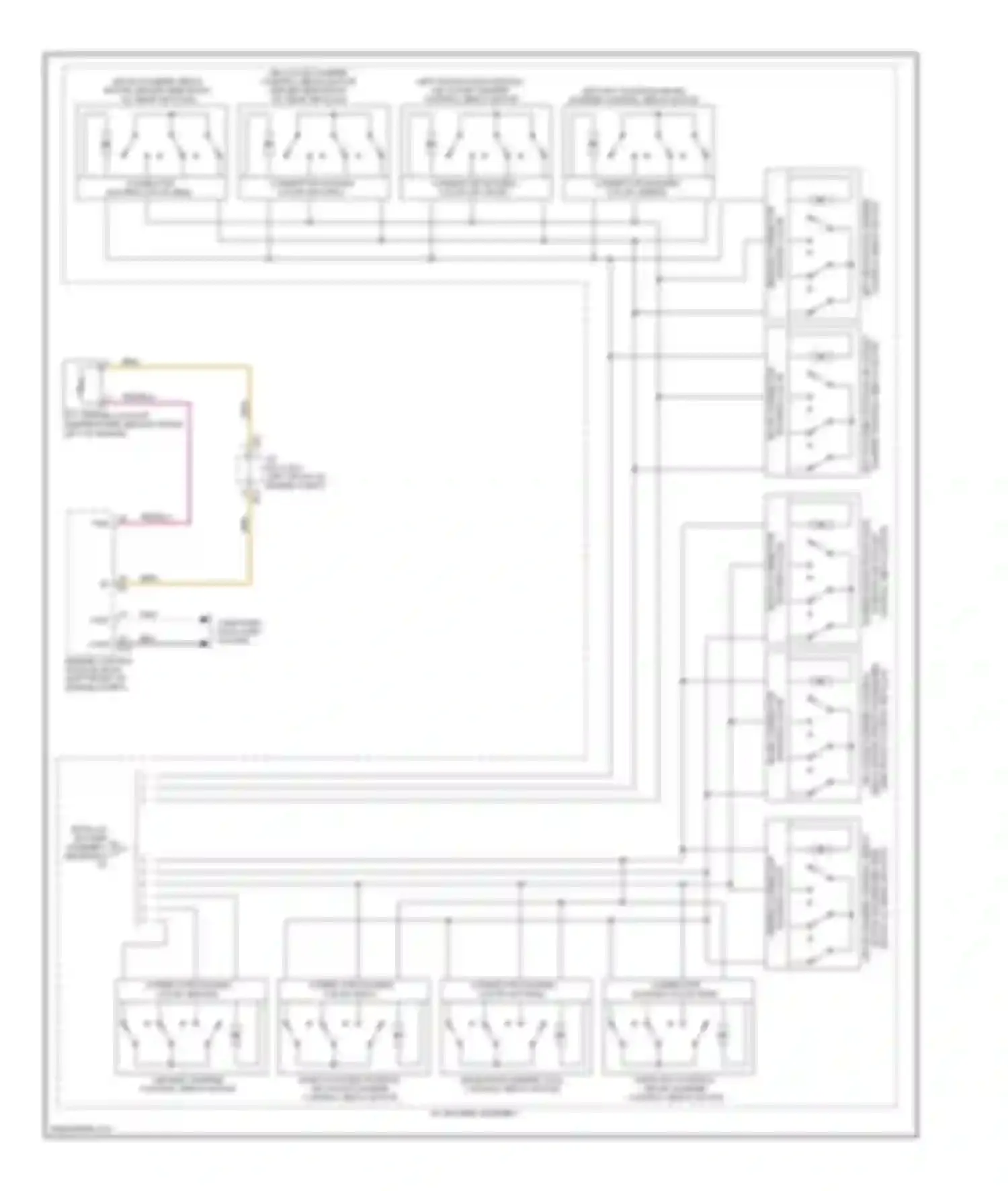 Wiring diagram left m/h bypass damper control servo motor for Lexus LS IV (2006-2012) (1 of 1)