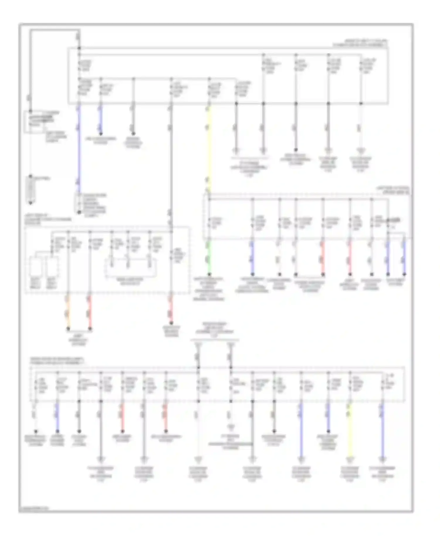 Wiring diagram lh j/b dc/dc fuse for Lexus LS IV (2006-2012) (2 of 2)