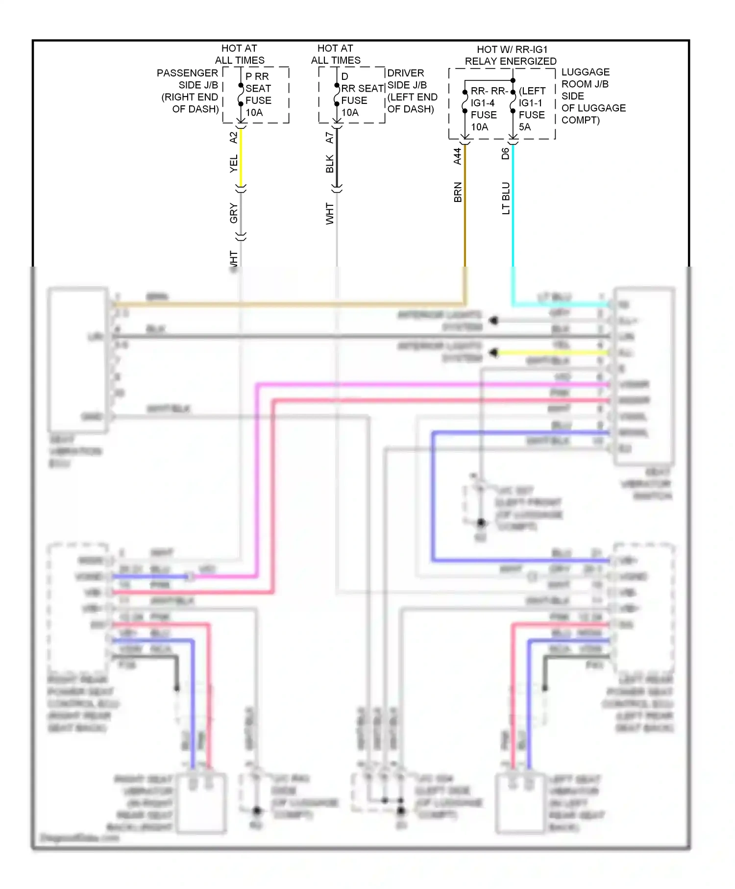 Lexus LS IV (2006-2012) lin wiring diagram  (10 of 14)