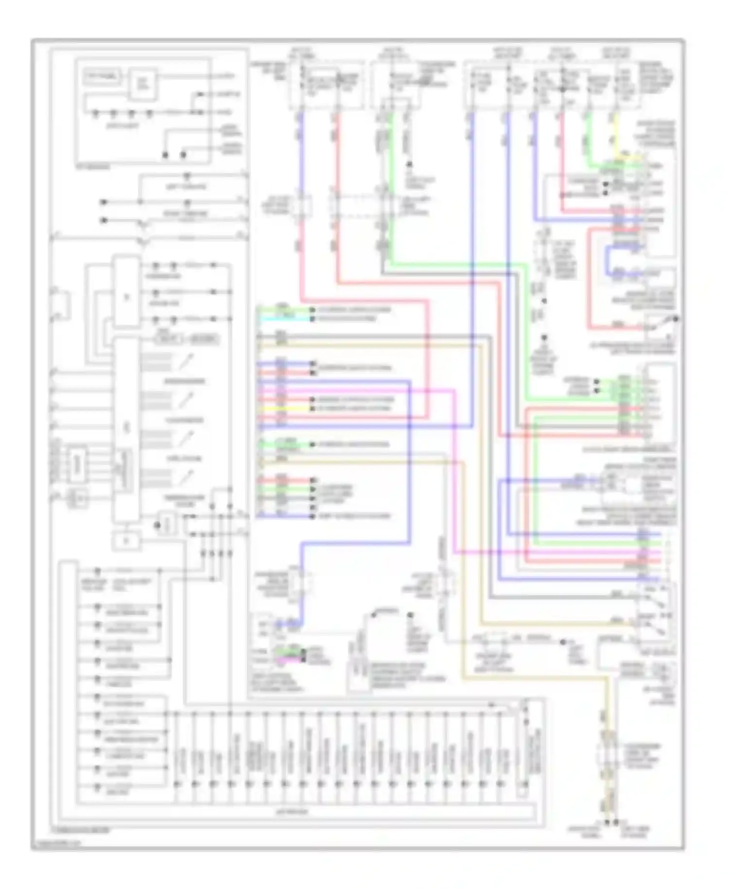 Wiring diagram mpx-b for Lexus LS IV (2006-2012) (3 of 5)