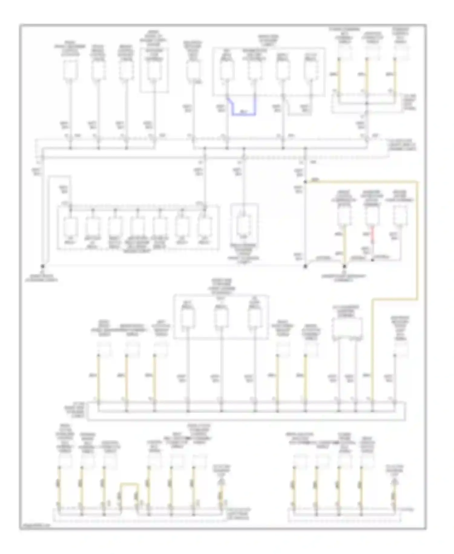 Wiring diagram multiplex network front light ecu for Lexus LS IV (2006-2012) (1 of 2)