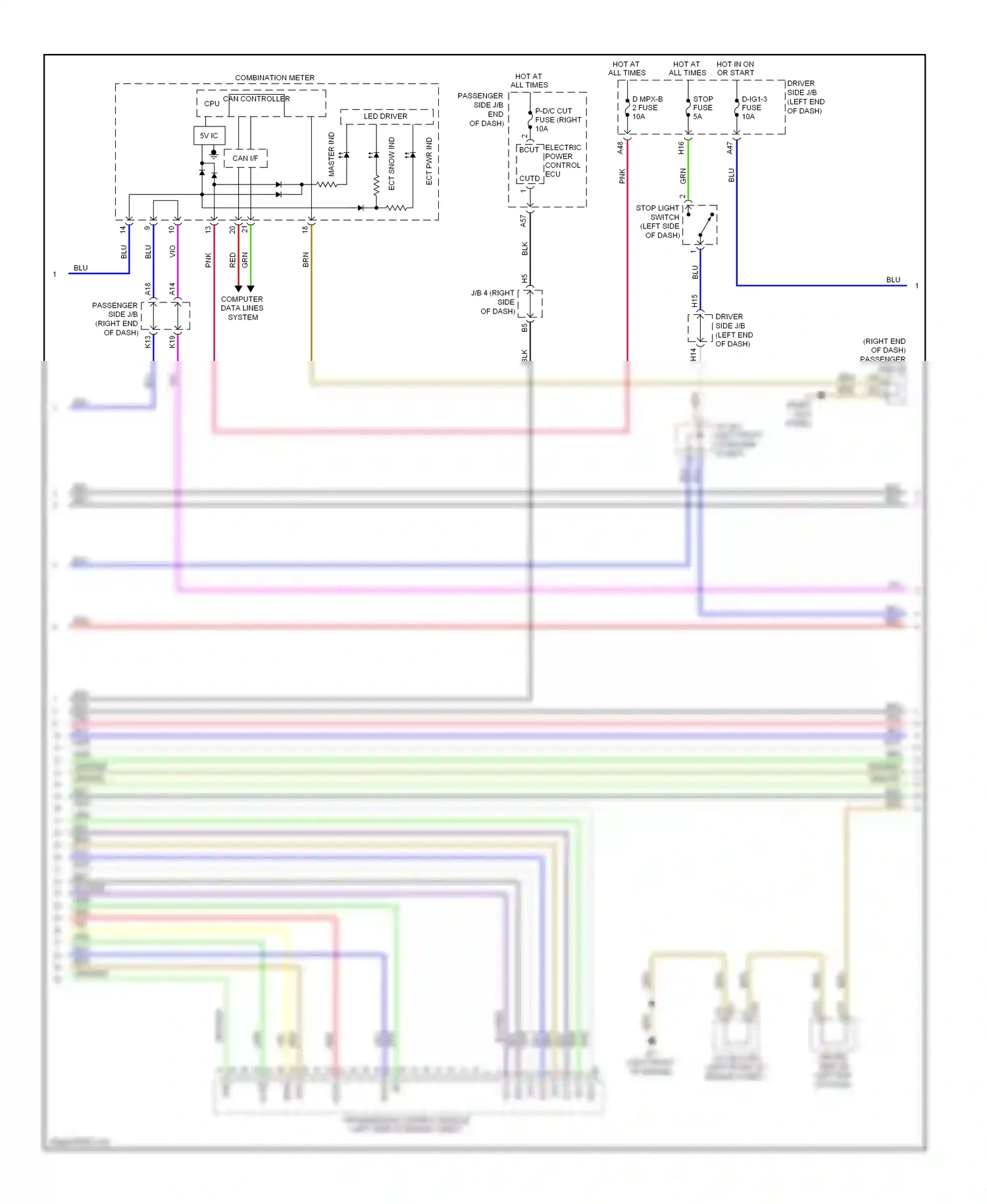 Lexus LS IV (2006-2012) nto wiring diagram  (2 of 2)
