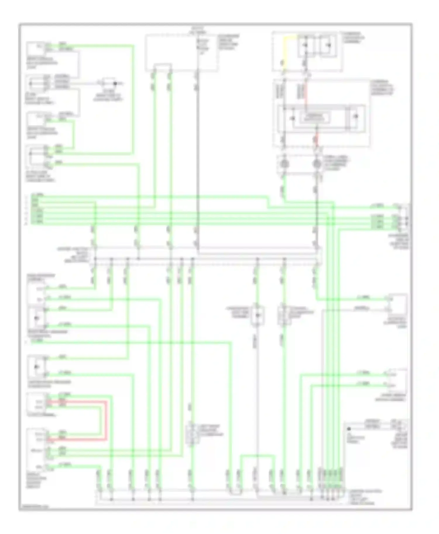 Wiring diagram outer mirror switch assembly for Lexus LS IV (2006-2012) (13 of 14)