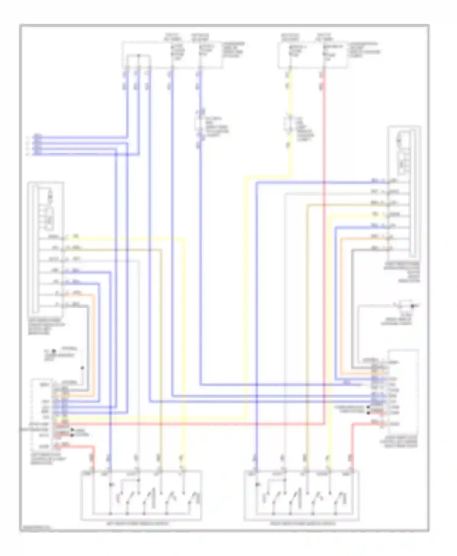Wiring diagram p rr door fuse for Lexus LS IV (2006-2012) (8 of 12)