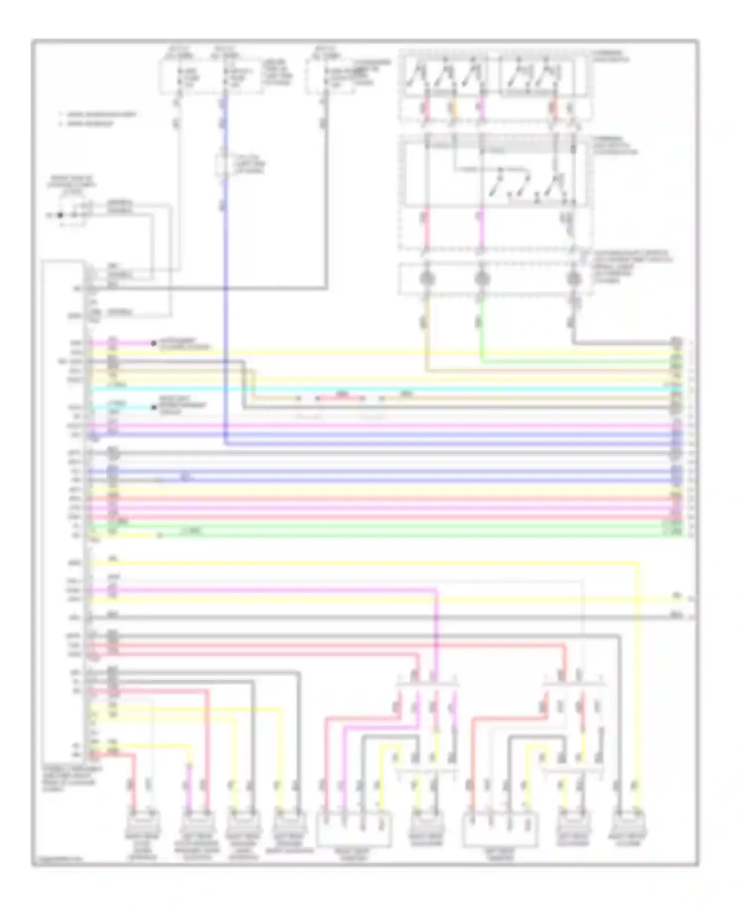 Wiring diagram passenger side j/b for Lexus LS IV (2006-2012) (5 of 10)