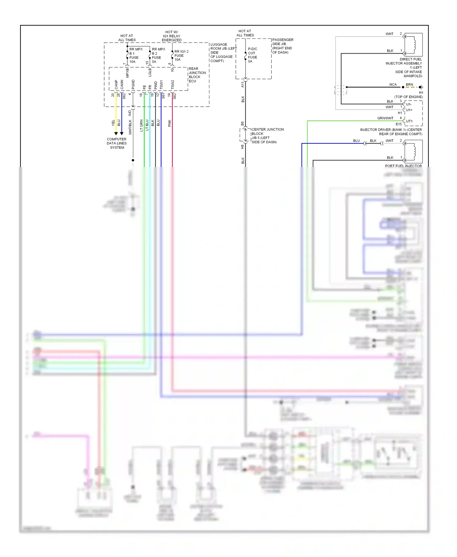 Lexus LS IV (2006-2012) pind wiring diagram  (2 of 2)