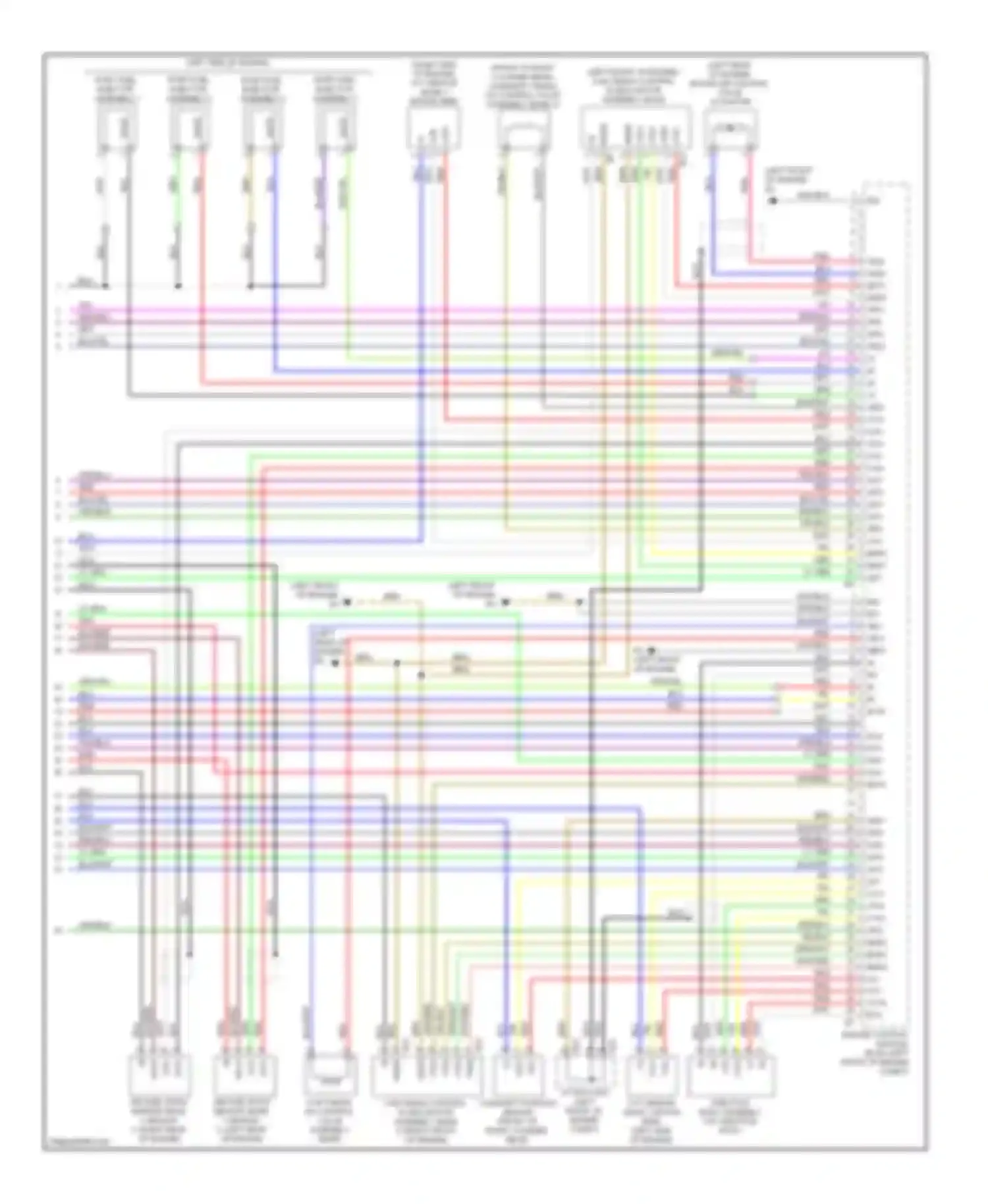 Wiring diagram port fuel injector assembly 1 for Lexus LS IV (2006-2012) (2 of 2)