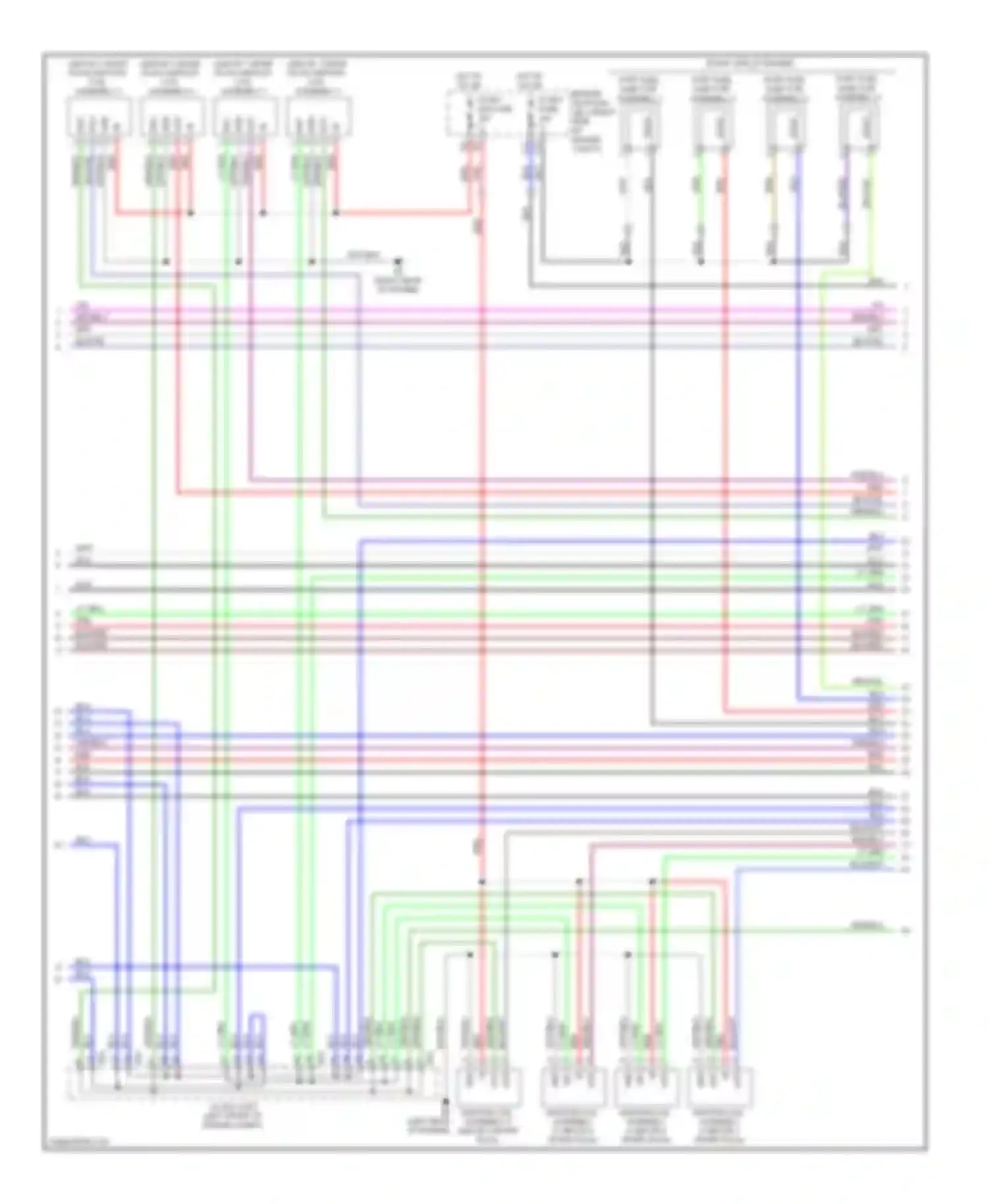 Wiring diagram port fuel injector assembly 8 for Lexus LS IV (2006-2012) (1 of 1)