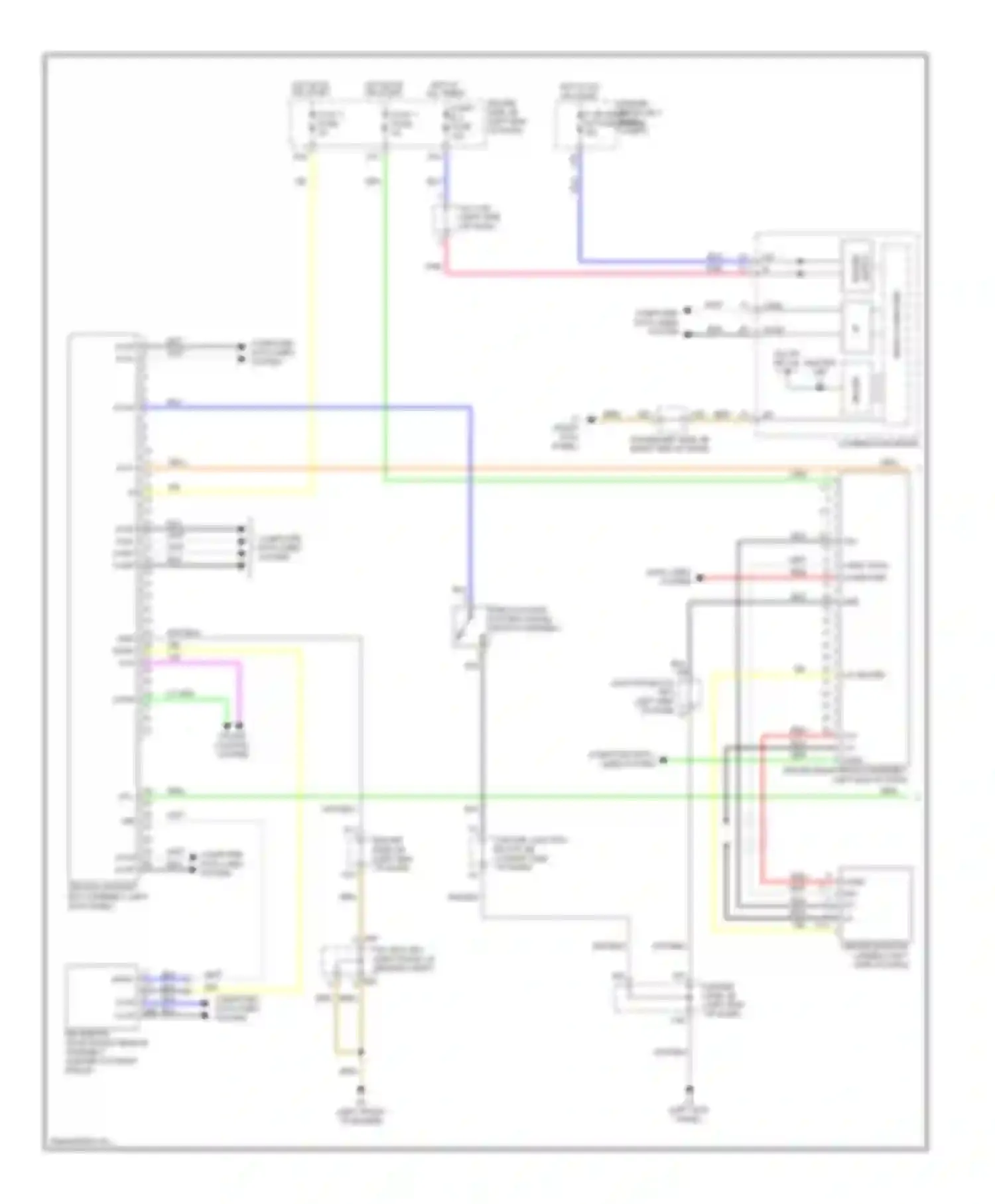 Wiring diagram pre-collision system cancel switch assembly for Lexus LS IV (2006-2012) (3 of 3)
