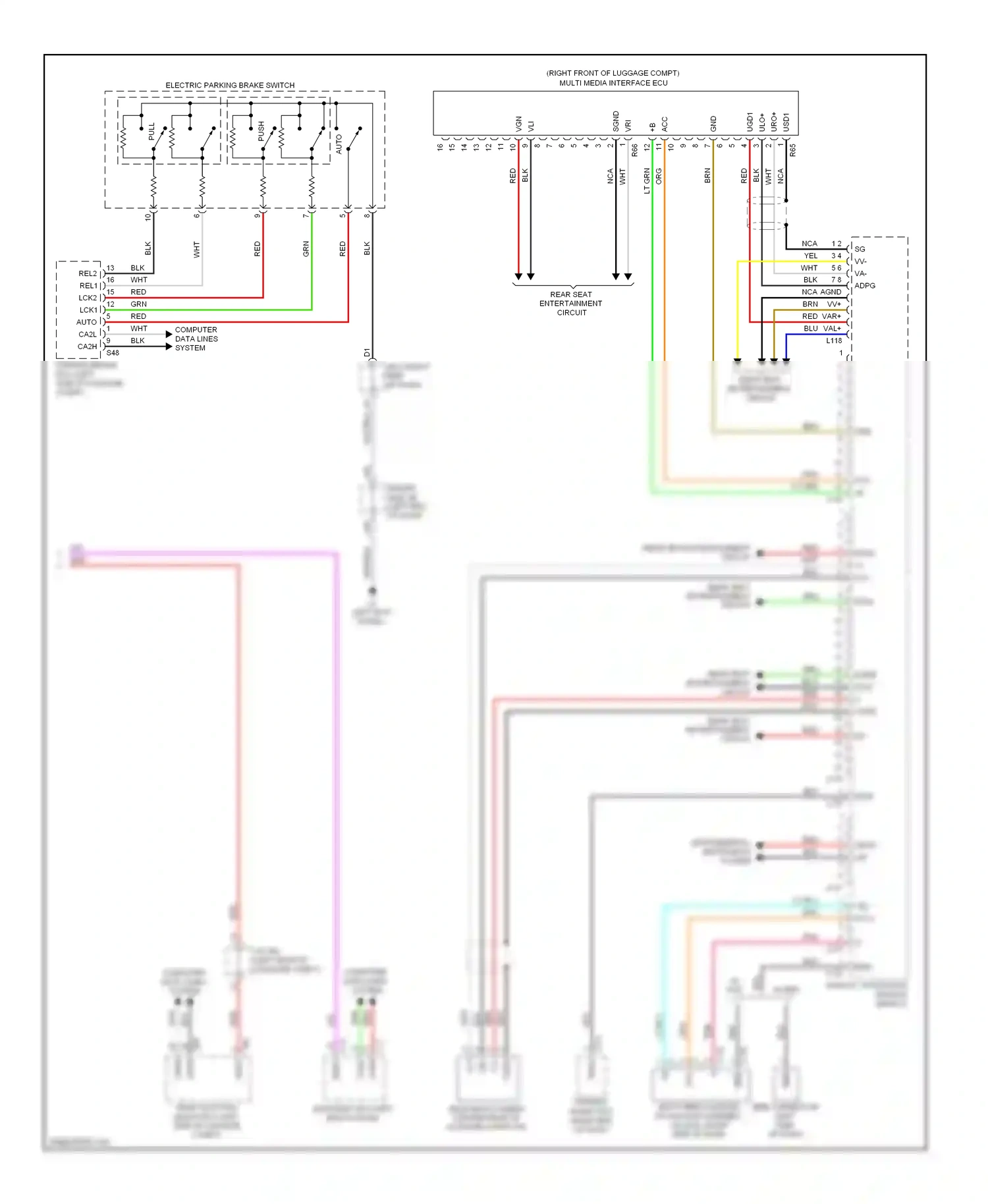Lexus LS IV (2006-2012) pull wiring diagram  (2 of 8)