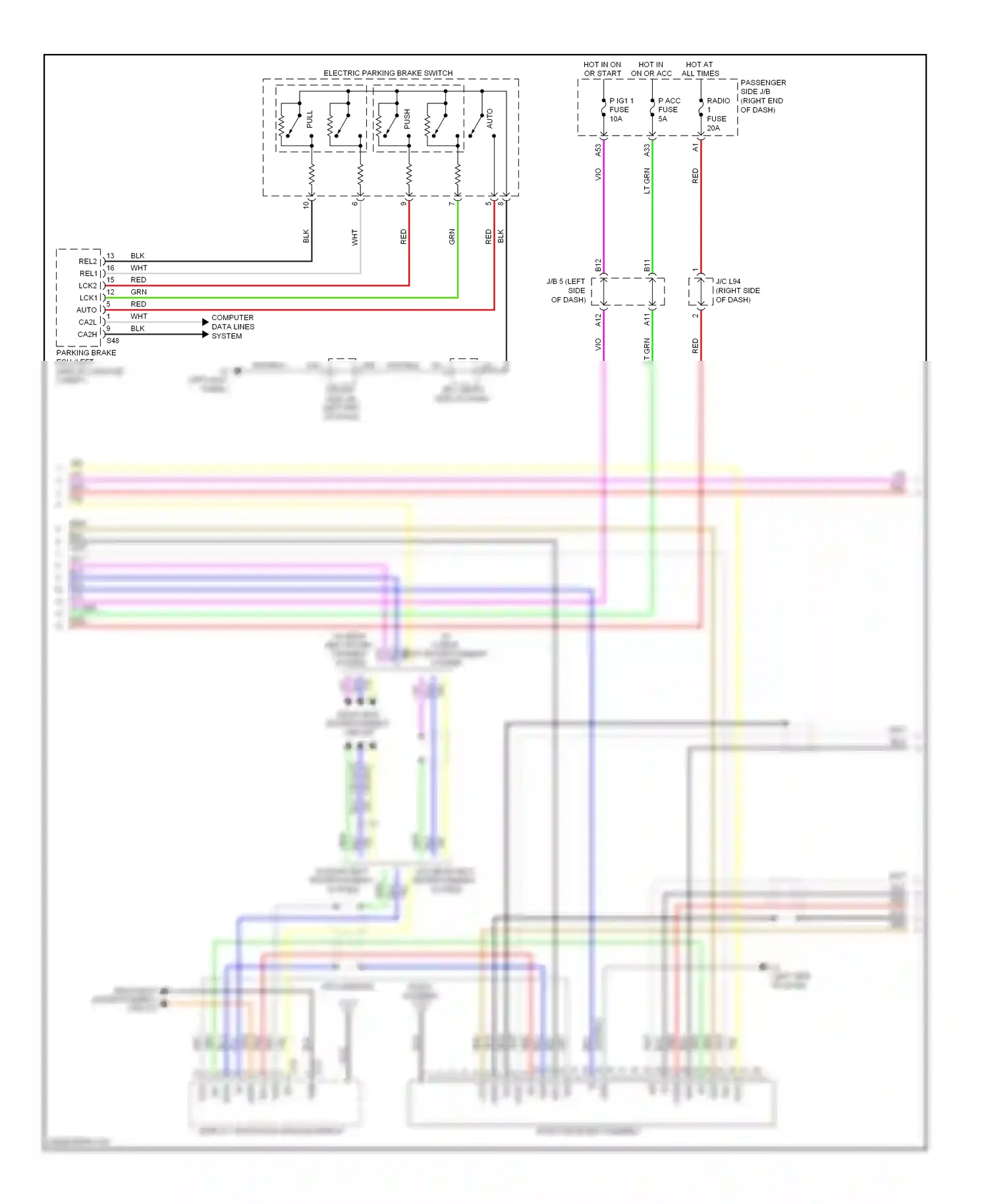 Lexus LS IV (2006-2012) push wiring diagram  (3 of 8)