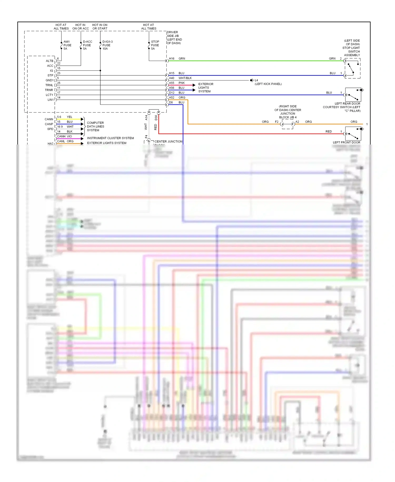 Lexus LS IV (2006-2012) pws wiring diagram  (1 of 4)