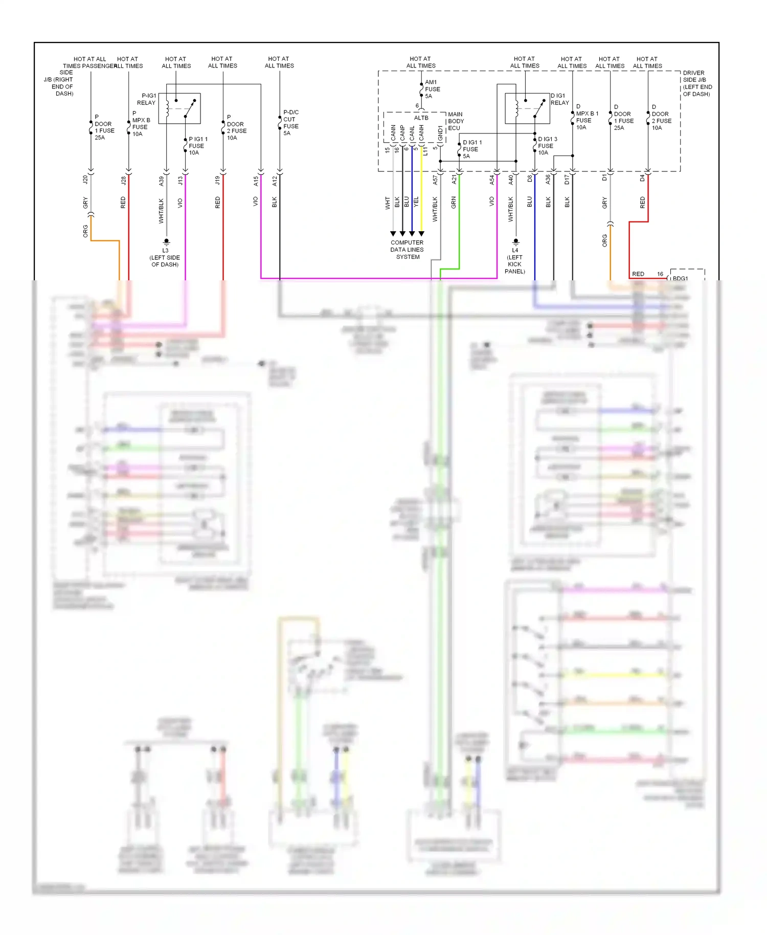 Lexus LS IV (2006-2012) relay wiring diagram  (5 of 13)