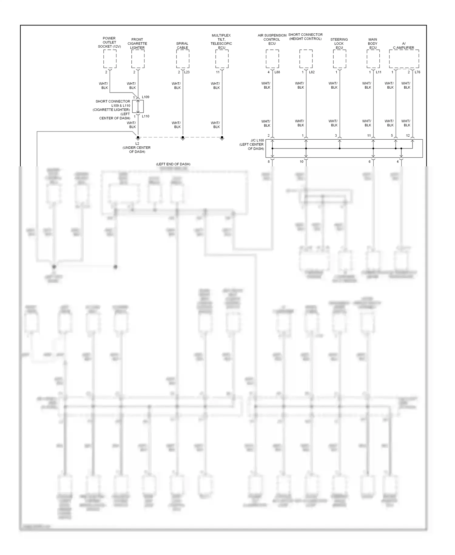 Lexus LS IV (2006-2012) relay wiring diagram  (4 of 13)