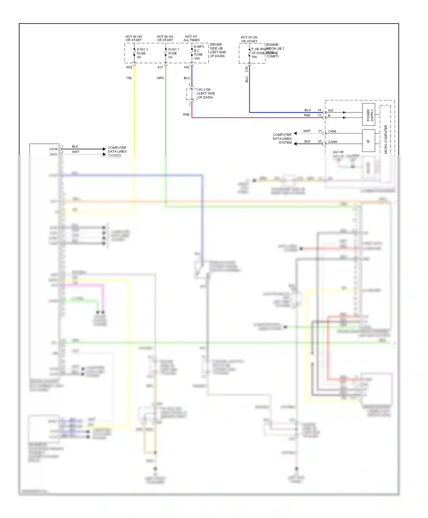 Lexus LS IV (2006-2012) (right kick panel) wiring diagram  (22 of 49)