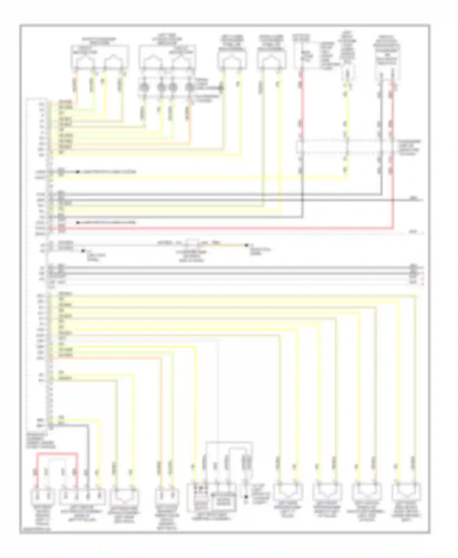 Wiring diagram right lower 1 instrument panel air bag assembly for Lexus LS IV (2006-2012) (1 of 1)