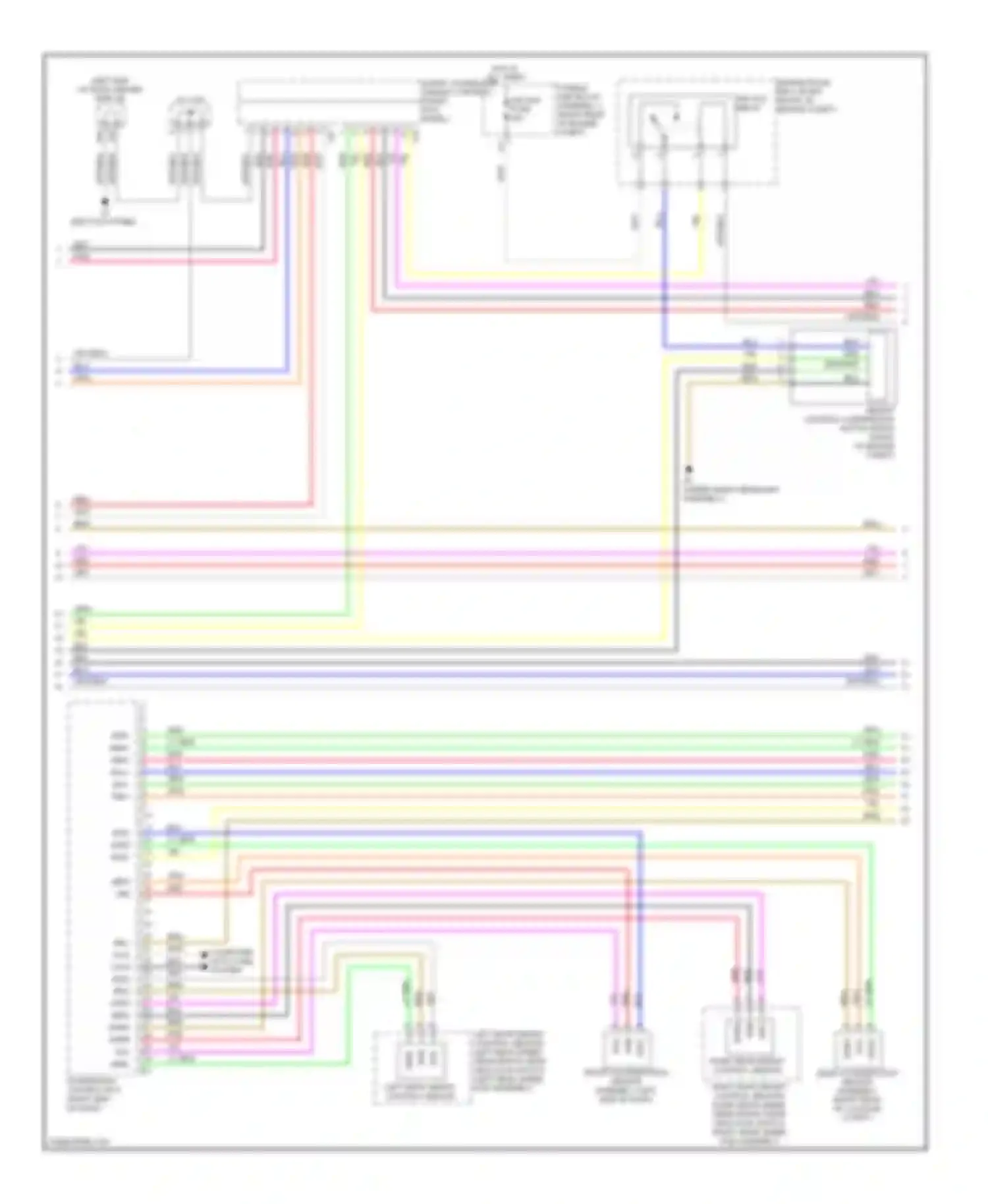Wiring diagram right rear height control sensor for Lexus LS IV (2006-2012) (1 of 2)