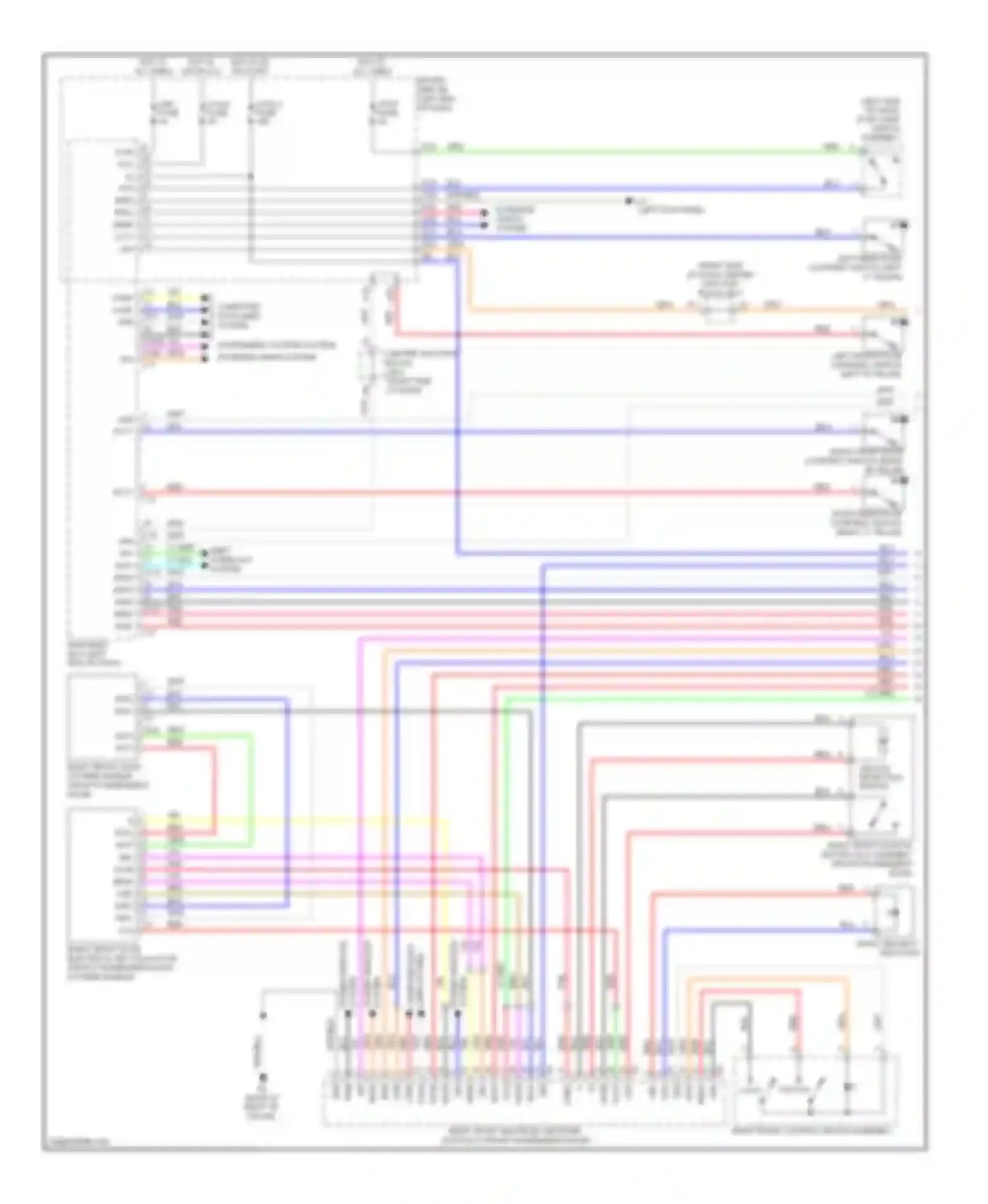 Wiring diagram right security indicator for Lexus LS IV (2006-2012) (1 of 4)