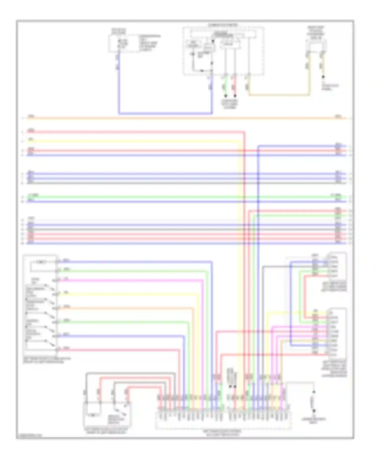 Wiring diagram secondary/ full latch sw for Lexus LS IV (2006-2012) (1 of 6)