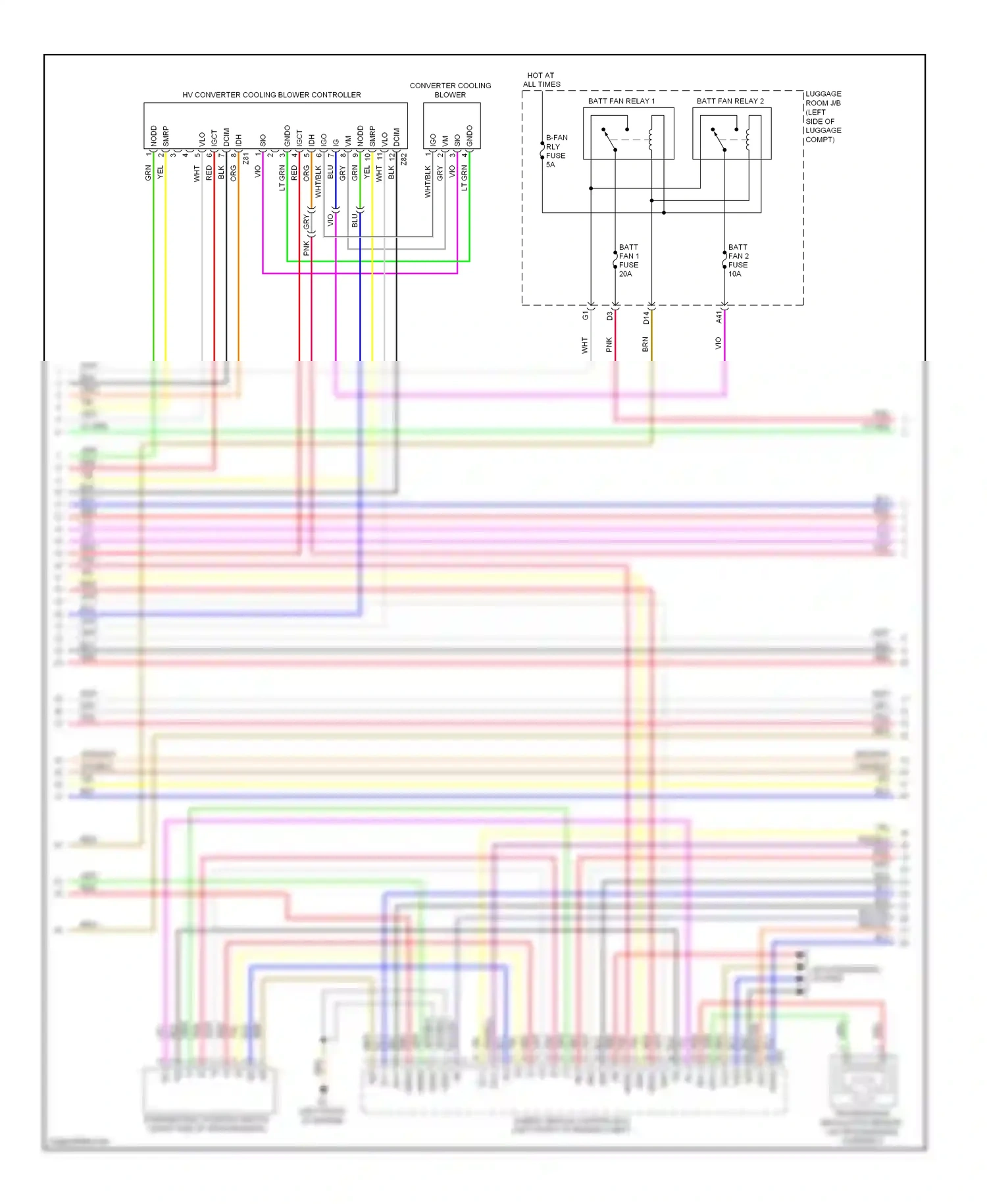 Lexus LS IV (2006-2012) sio wiring diagram  (1 of 2)