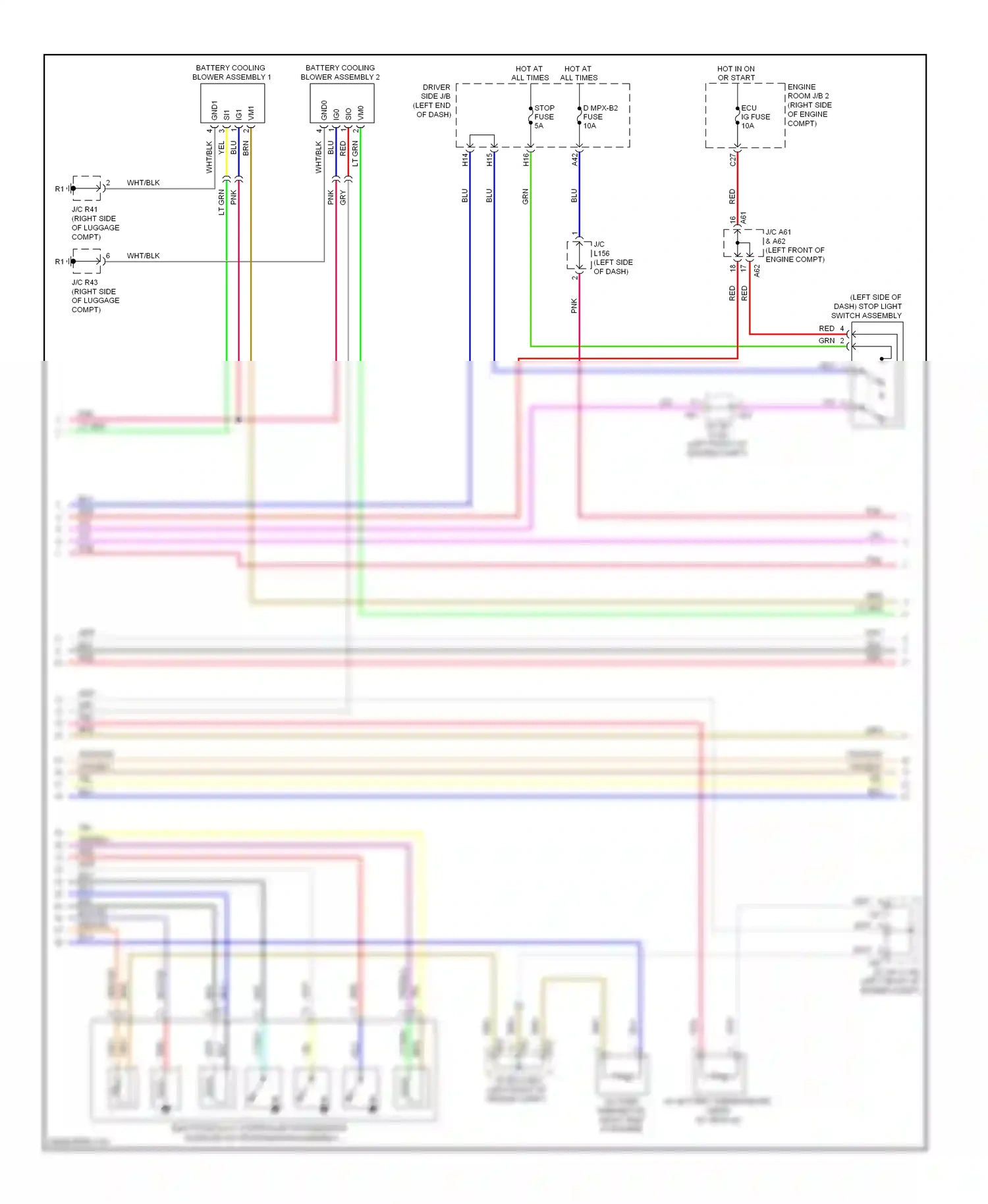 Lexus LS IV (2006-2012) sio wiring diagram  (2 of 2)