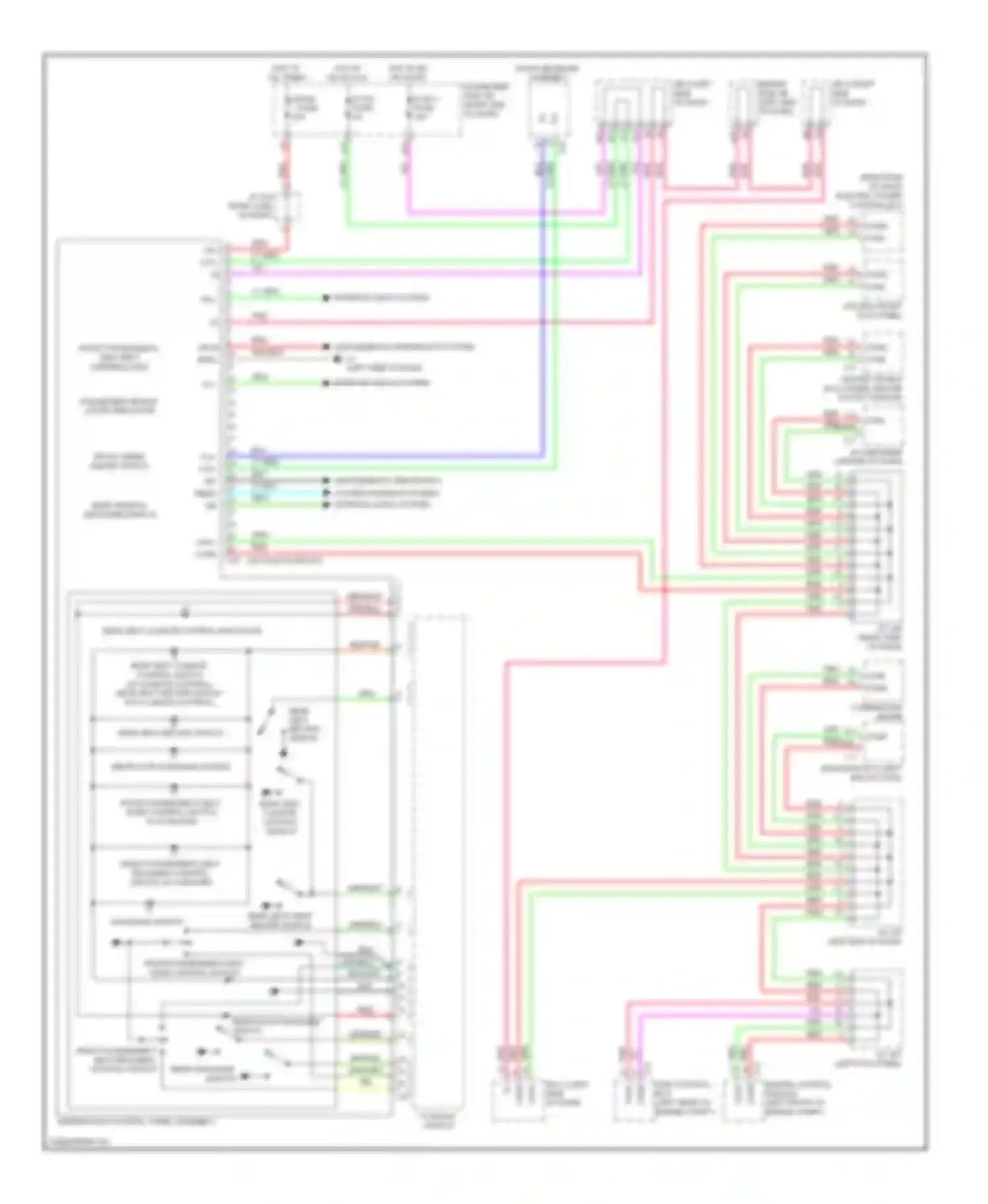 Wiring diagram skid control ecu for Lexus LS IV (2006-2012) (2 of 3)
