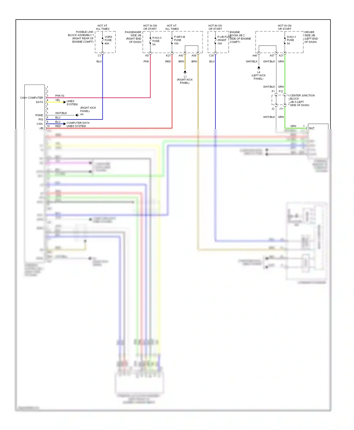 Lexus LS IV (2006-2012) steering sensor (in steering column) wiring diagram  (3 of 3)