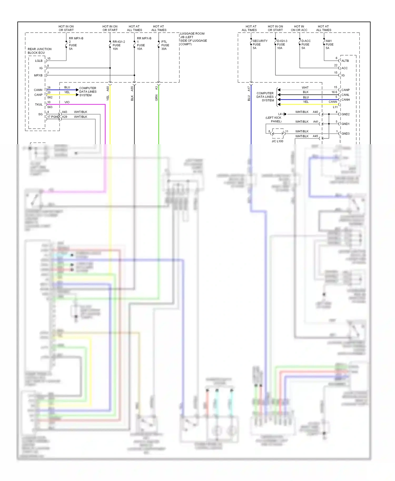 Lexus LS IV (2006-2012) system wiring diagram  (19 of 28)