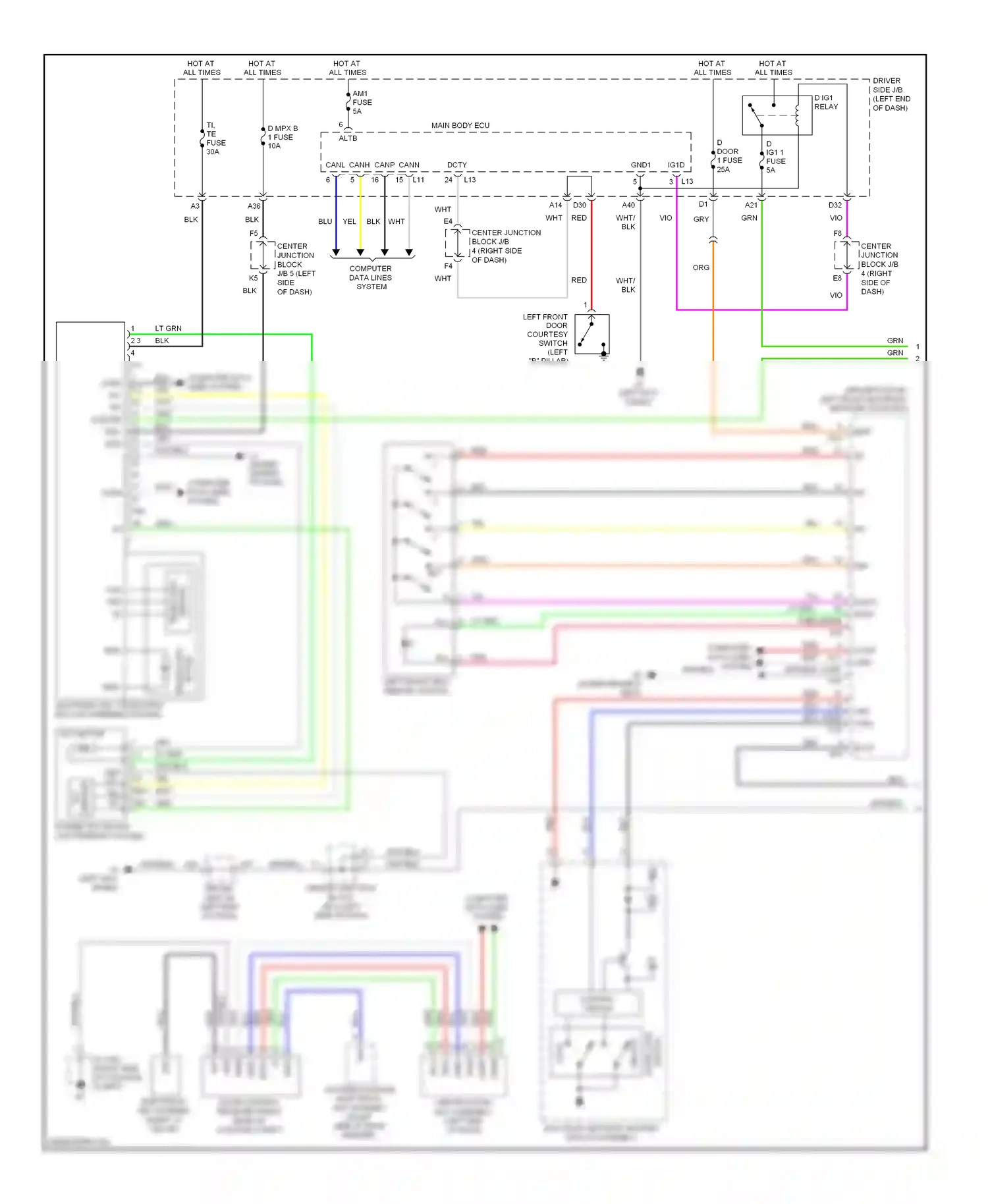 Lexus LS IV (2006-2012) system wiring diagram  (7 of 28)