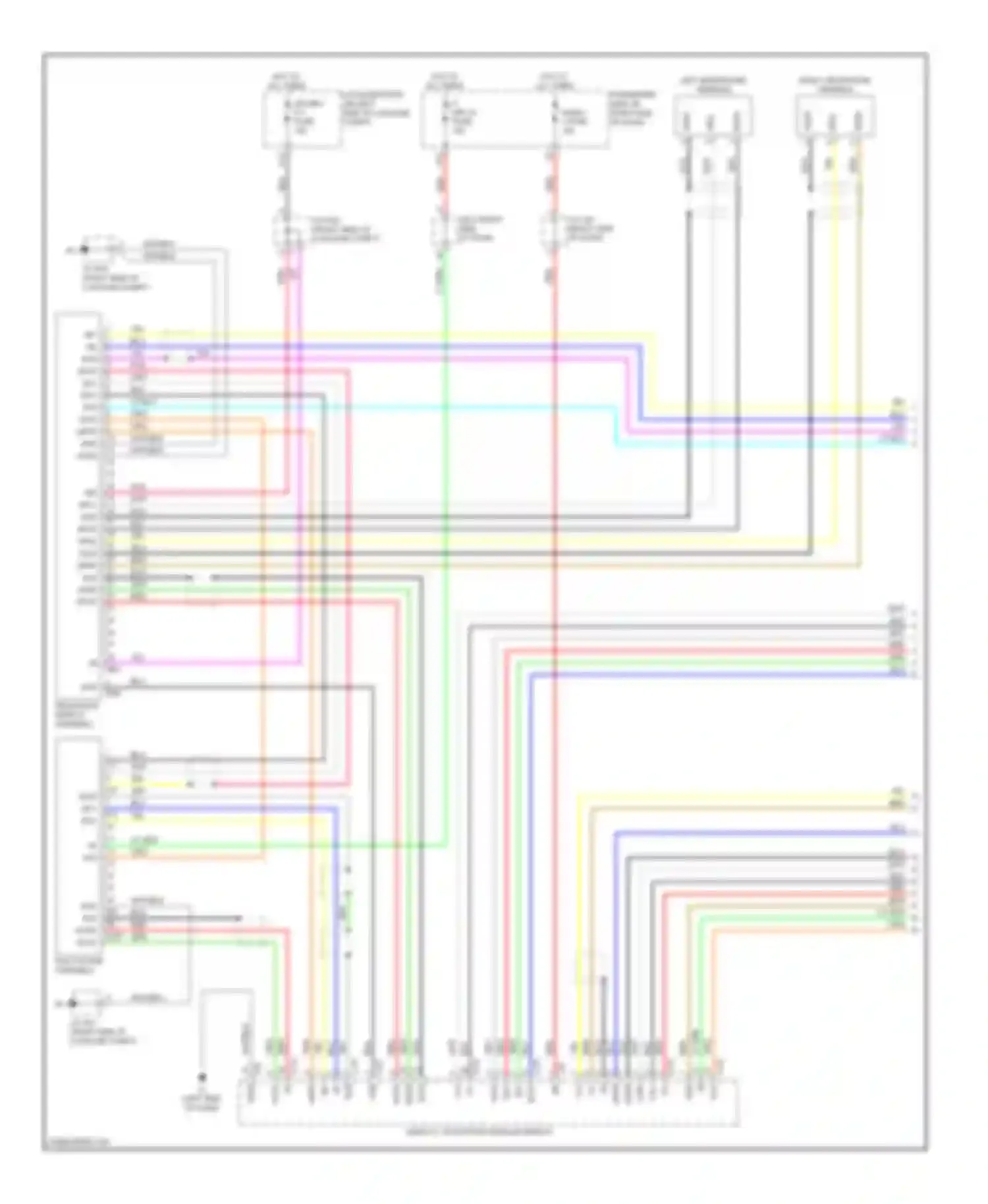 Wiring diagram television display assembly for Lexus LS IV (2006-2012) (3 of 8)