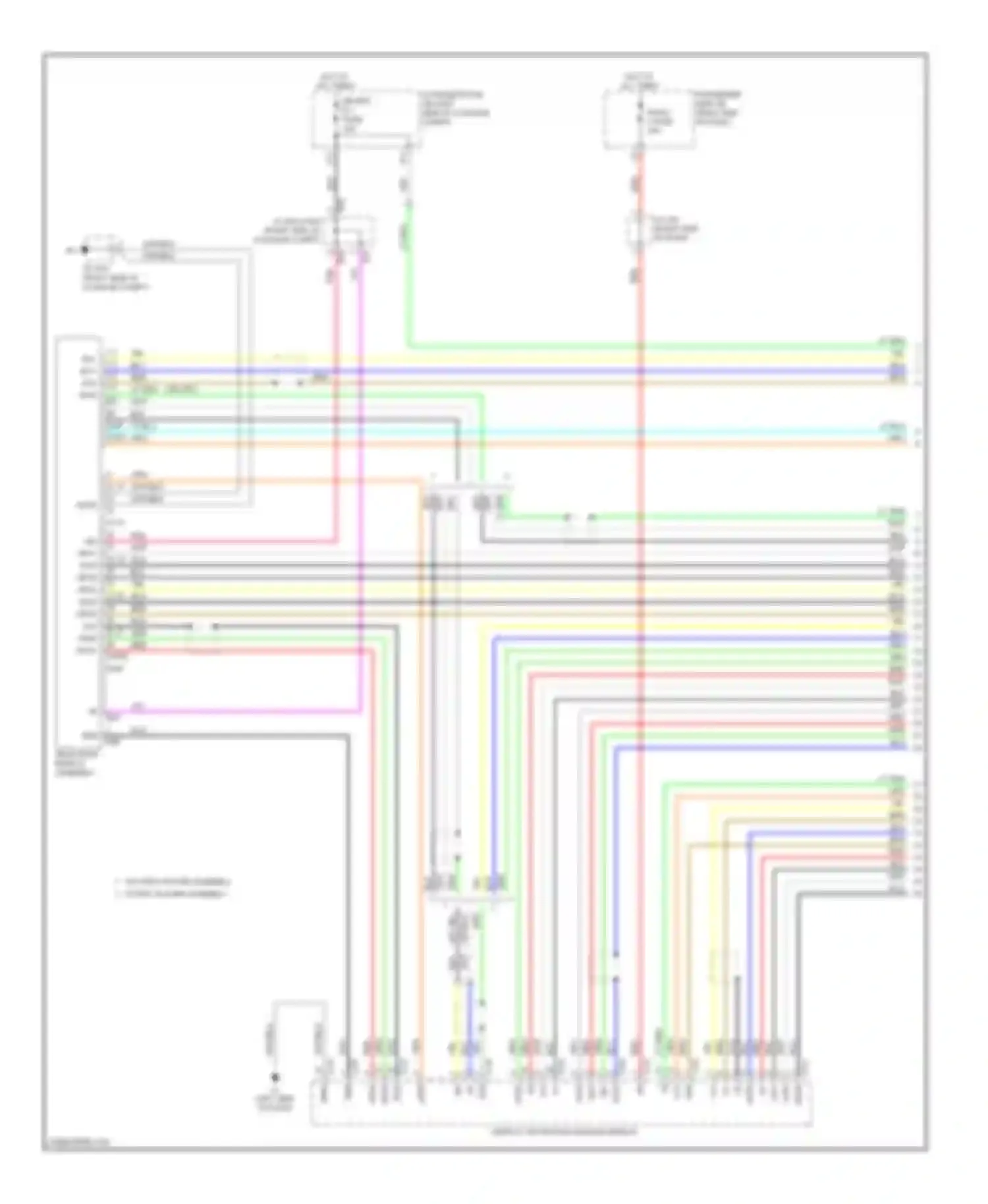 Wiring diagram television display assembly for Lexus LS IV (2006-2012) (6 of 8)
