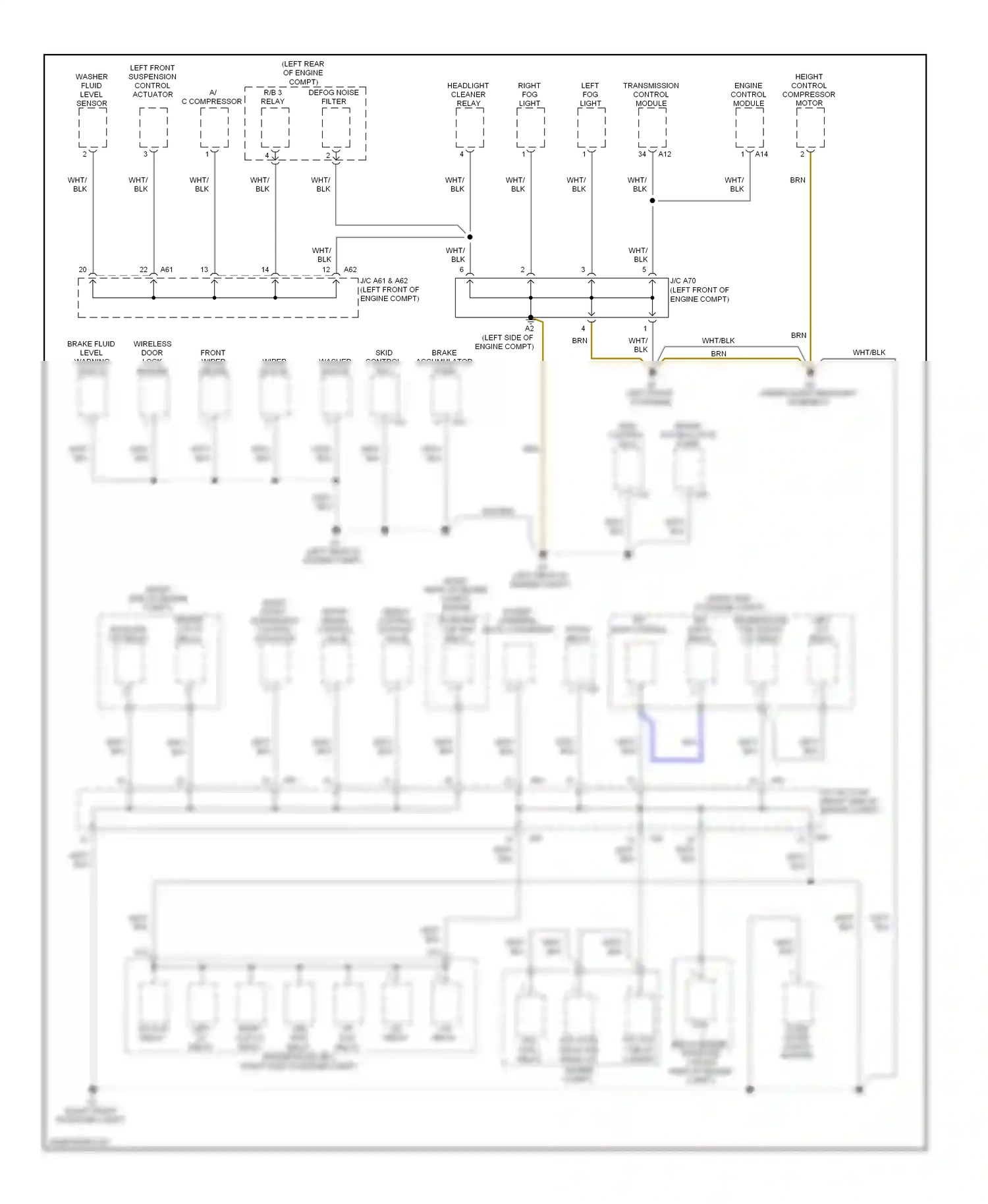 Lexus LS IV (2006-2012) (under right headlight assembly) wiring diagram  (4 of 6)