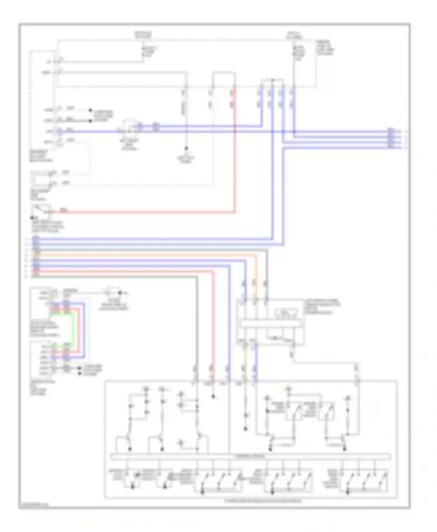 Wiring diagram window driver lock side switch auto switch for Lexus LS IV (2006-2012) (1 of 1)