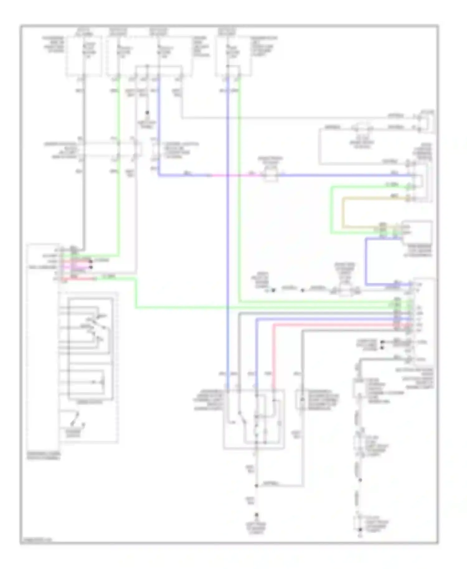 Wiring diagram windshield wiper switch assembly for Lexus LS IV (2006-2012) (9 of 9)